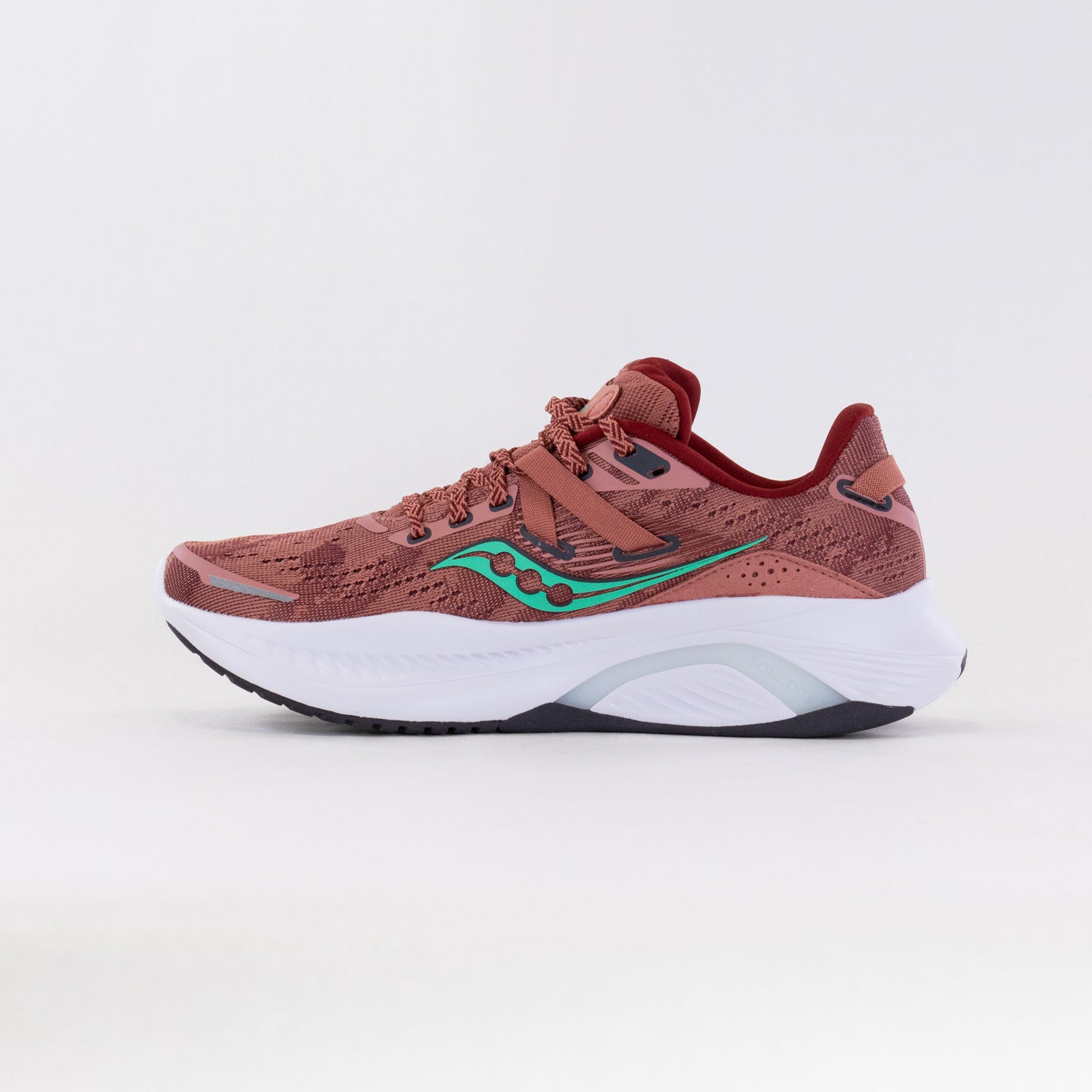 Women's Saucony Guide 16 Running Shoes in Soot/Sprig Color