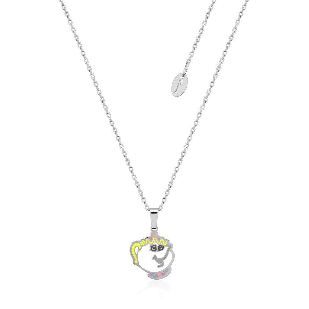 Disney Stainless Steel Beauty And The Beast Mrs. Potts Necklace on 40+7cm Chain