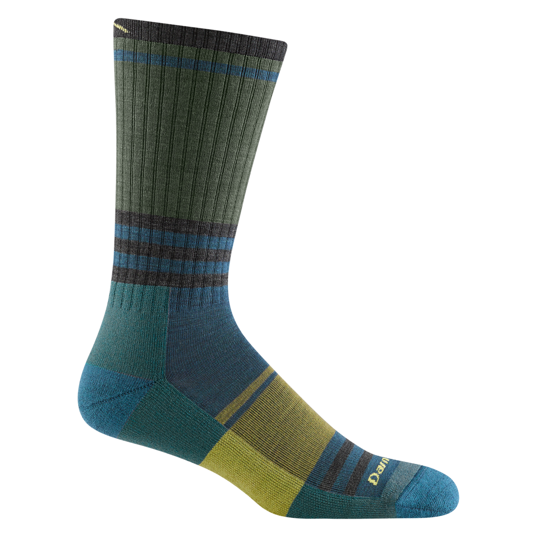 Darn Tough Men's Forest-colored Lightweight Spur Boot Hiking Socks