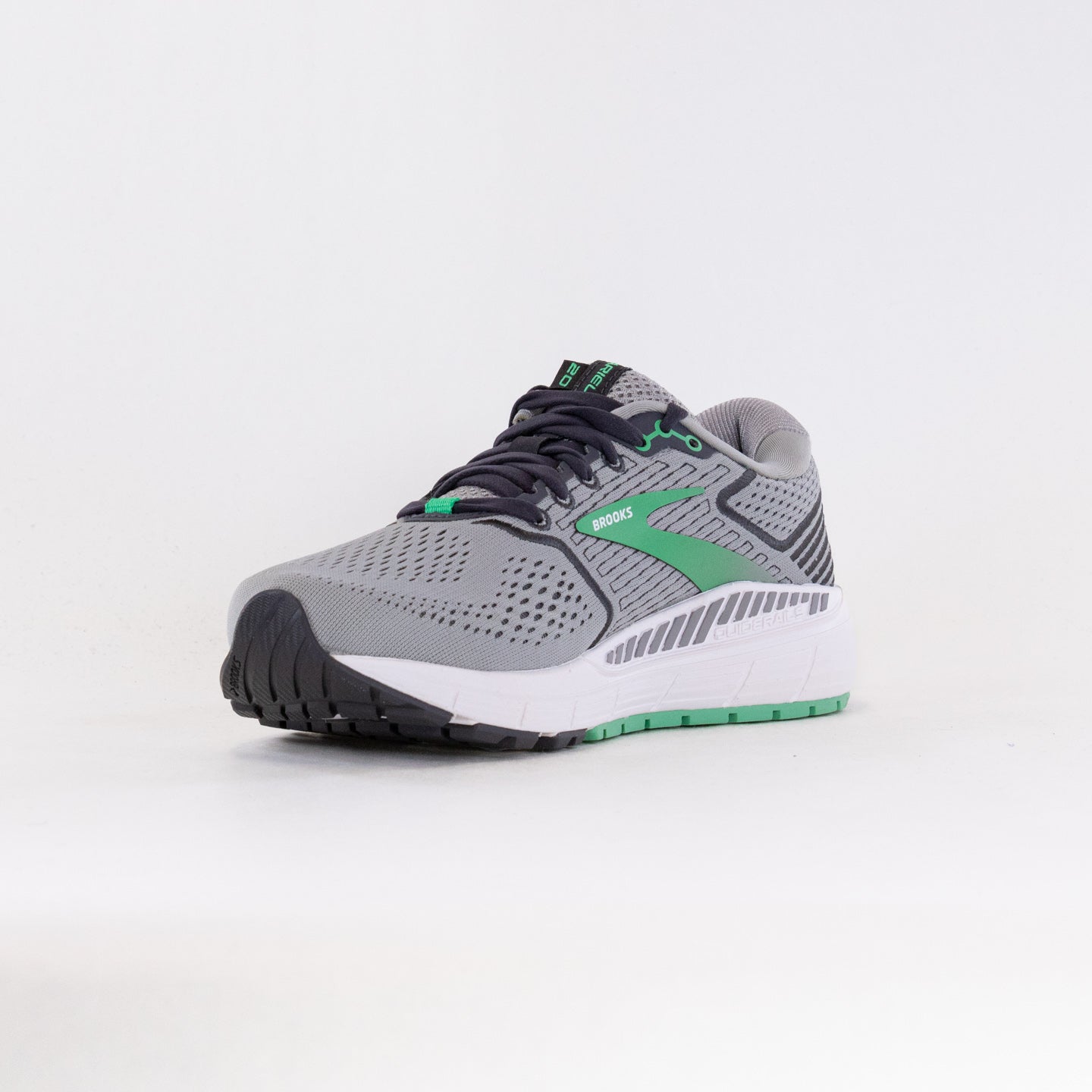 Women's Brooks Ariel 20 Running Shoes in Alloy/Blackened Pearl/Green