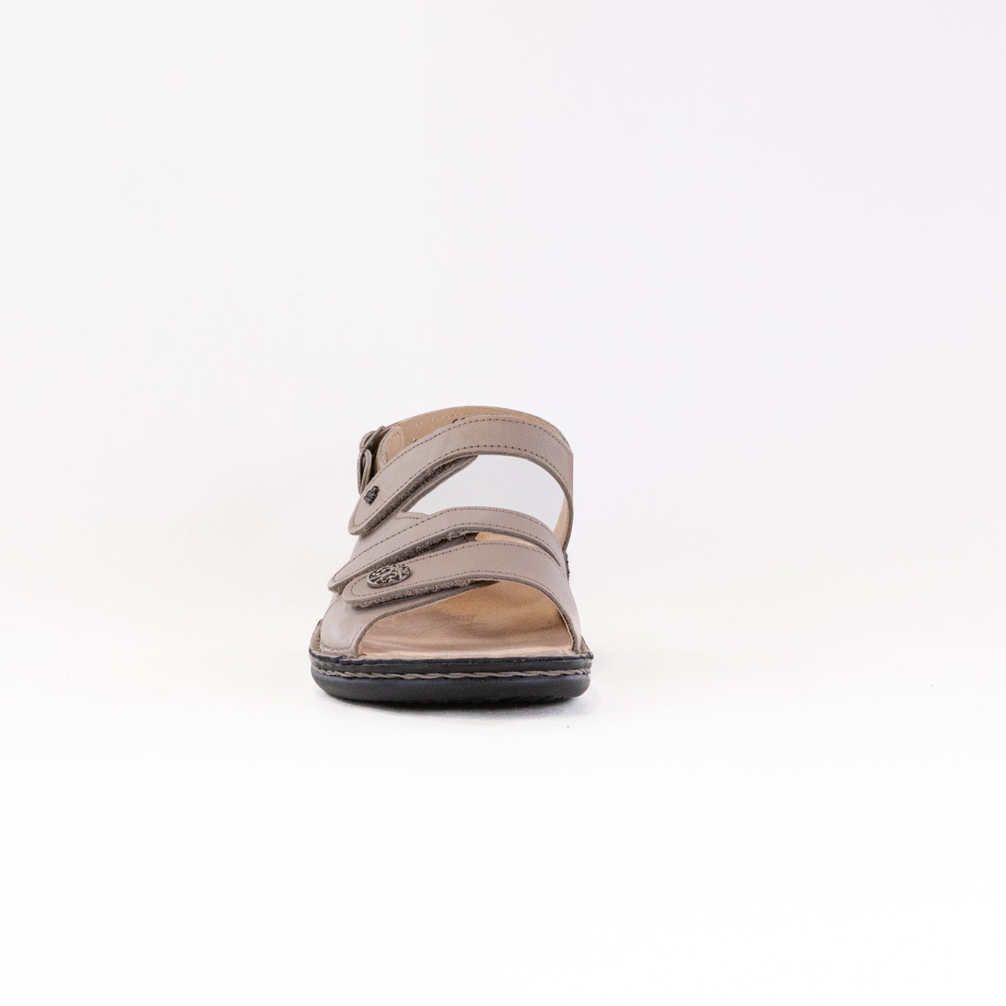 Finn Comfort Women's Gomera - S Taupe Adjustable Strap Leather Shoes