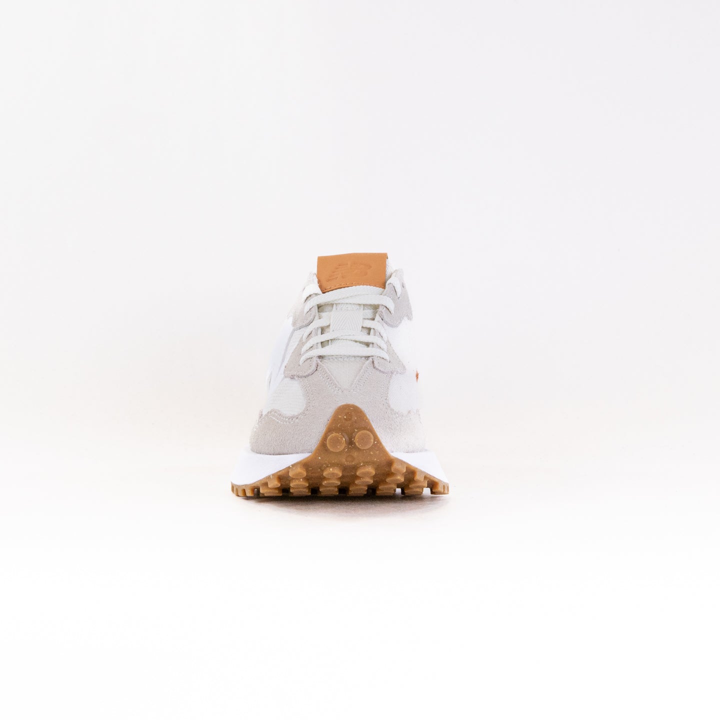 New Balance Women's 327 Running Shoes in Sea Salt and Rust Oxide Color Scheme