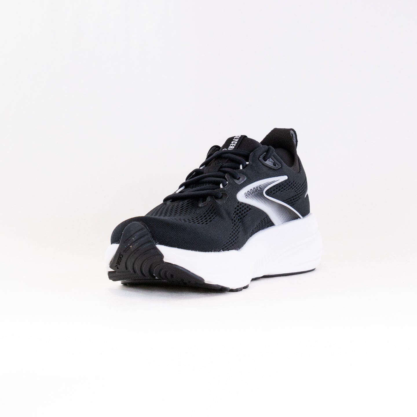 Men's Brooks Glycerin 22 Running Shoes in Black, Grey, and White
