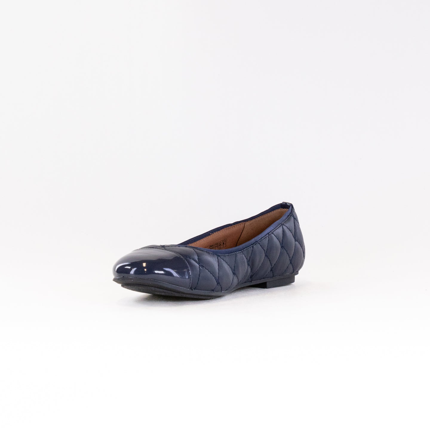 Women's Vionic Desiree Navy Ballet Flats - Stylish Quilted Design