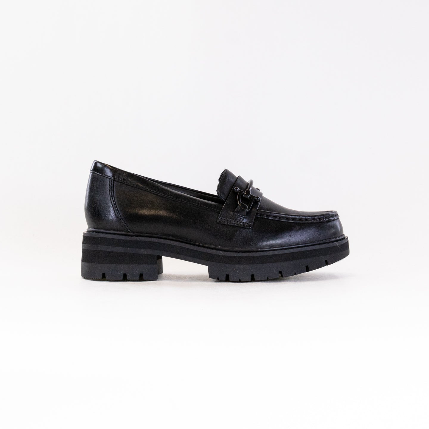 Women's Clark’s Orianna Horsebit Black Leather Loafers