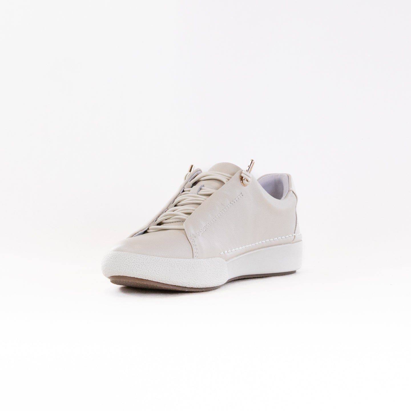 Josef Seibel Women's Claire 24 Cream Sneakers with Elastic Lacing