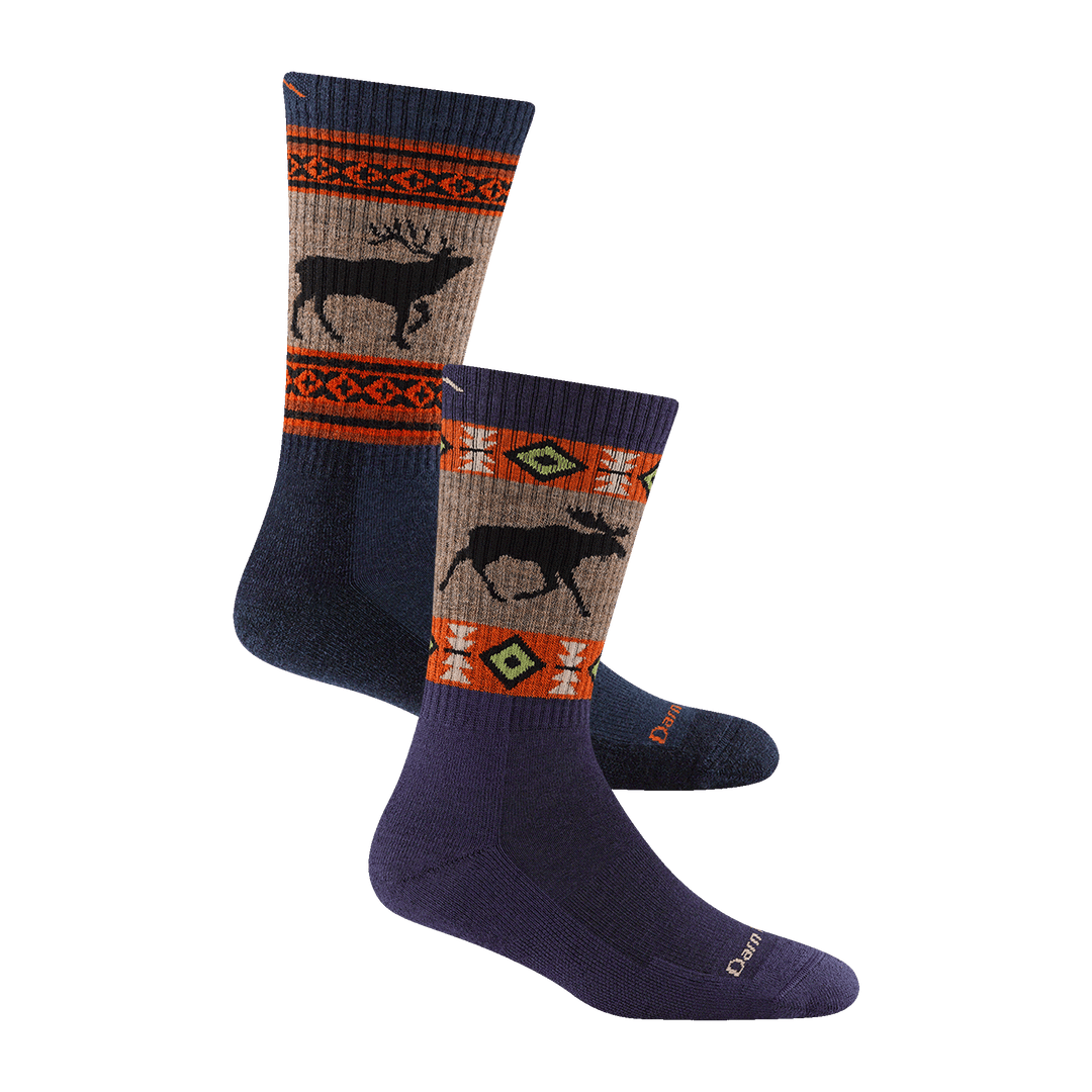 Darn Tough Women's Midweight Vanna Grizzle Boot Hiking Socks in Blackberry Color