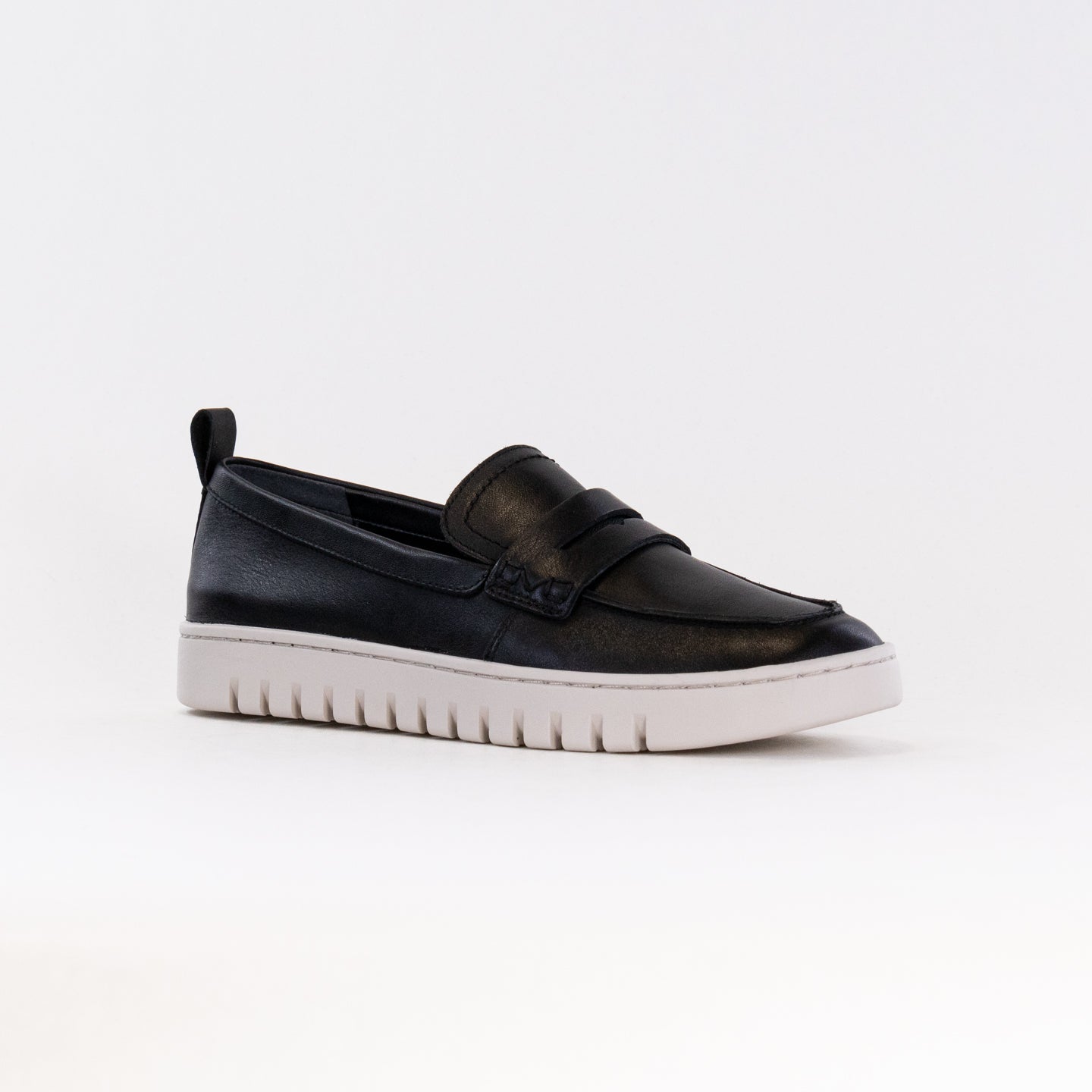 Vionic Women's Black Leather Uptown Loafers - Packable and Comfortable Footwear