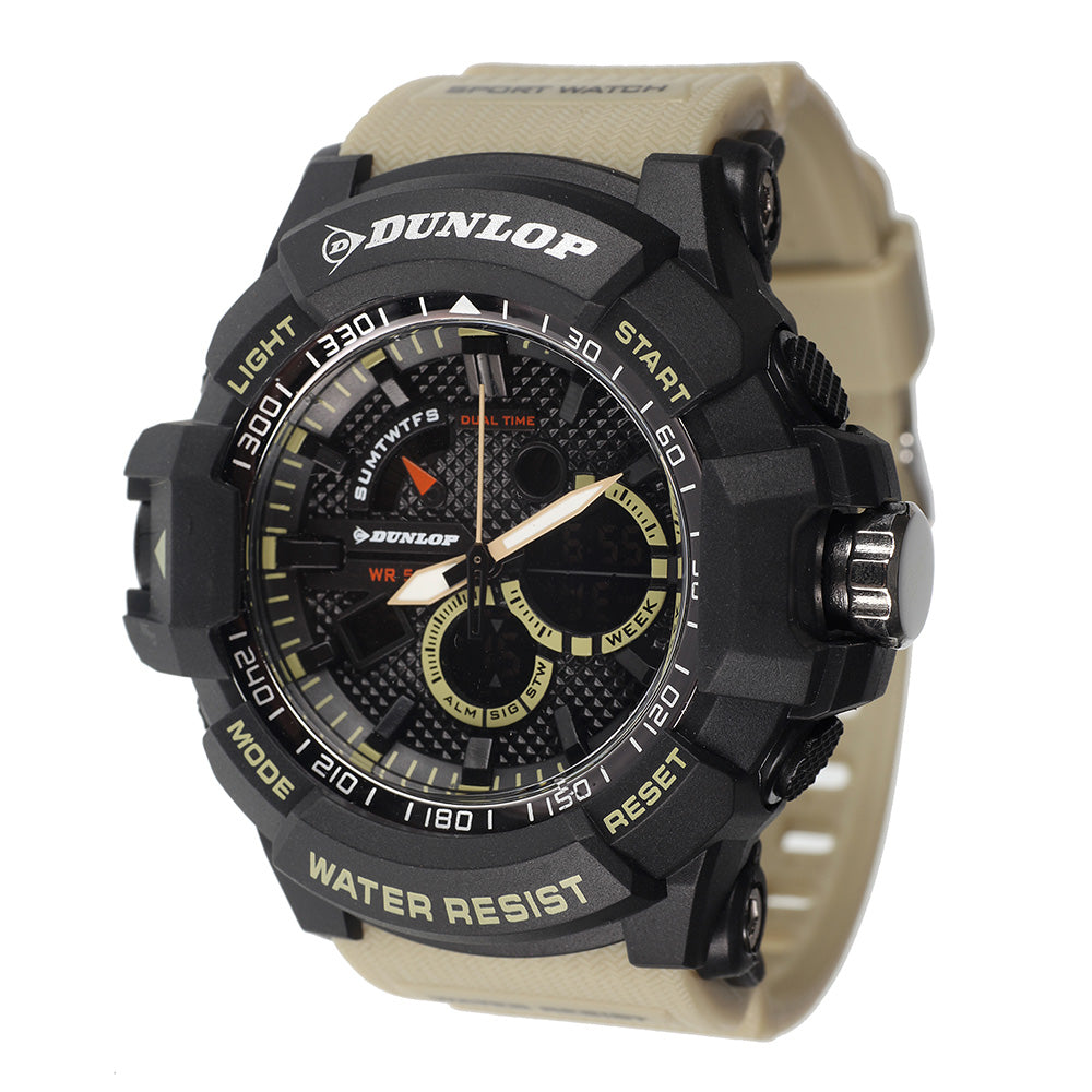 Dunlop ES8586G-H Multifunctional Sports Watch with Digital and Analogue Display