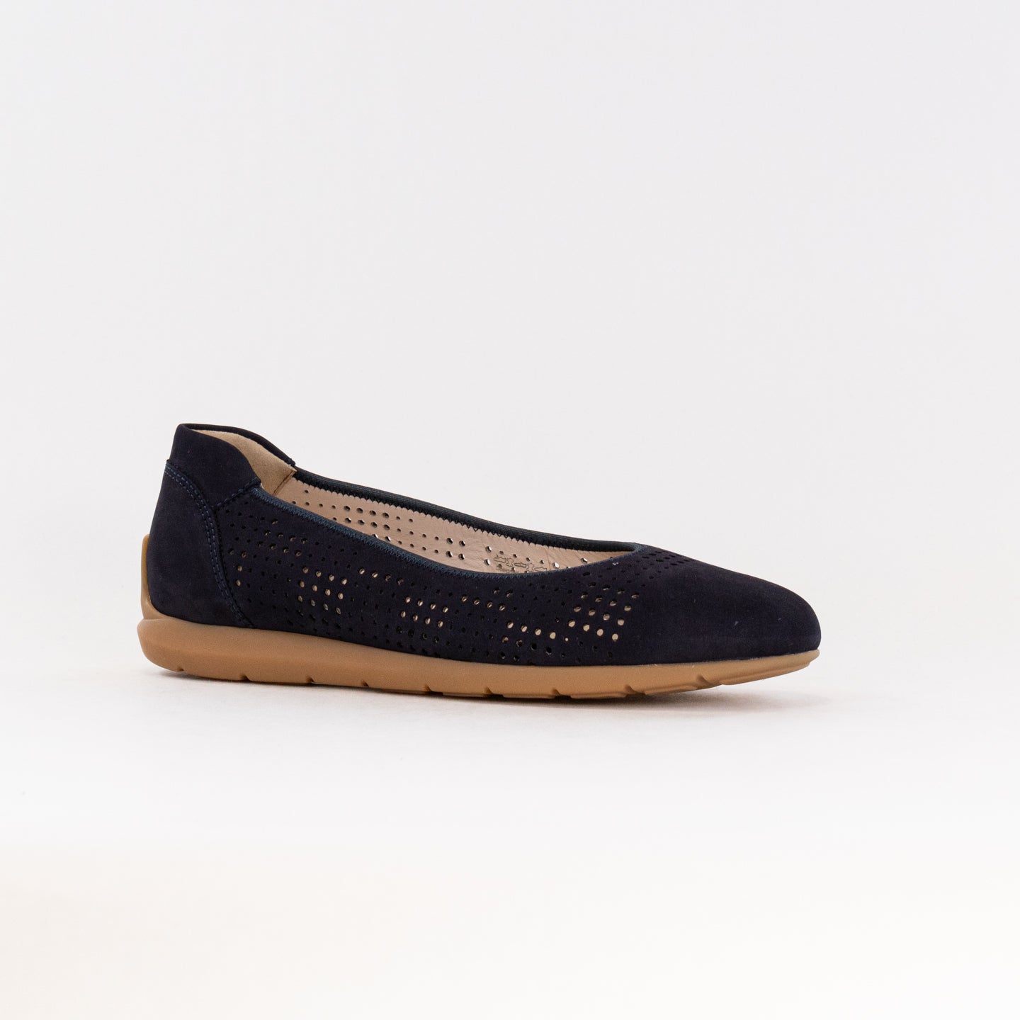 Navy Nubuck Women's Ara Sarah Performance Ballet Flats