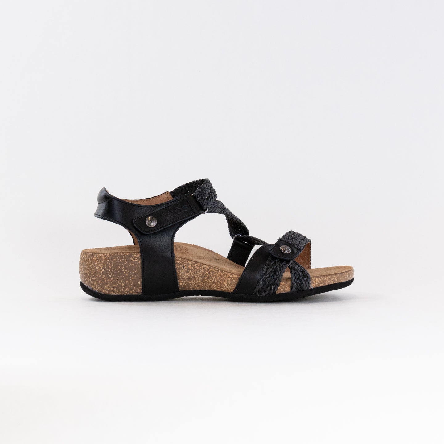 Women's Stylish Taos Trulie Leather Sandals - Black