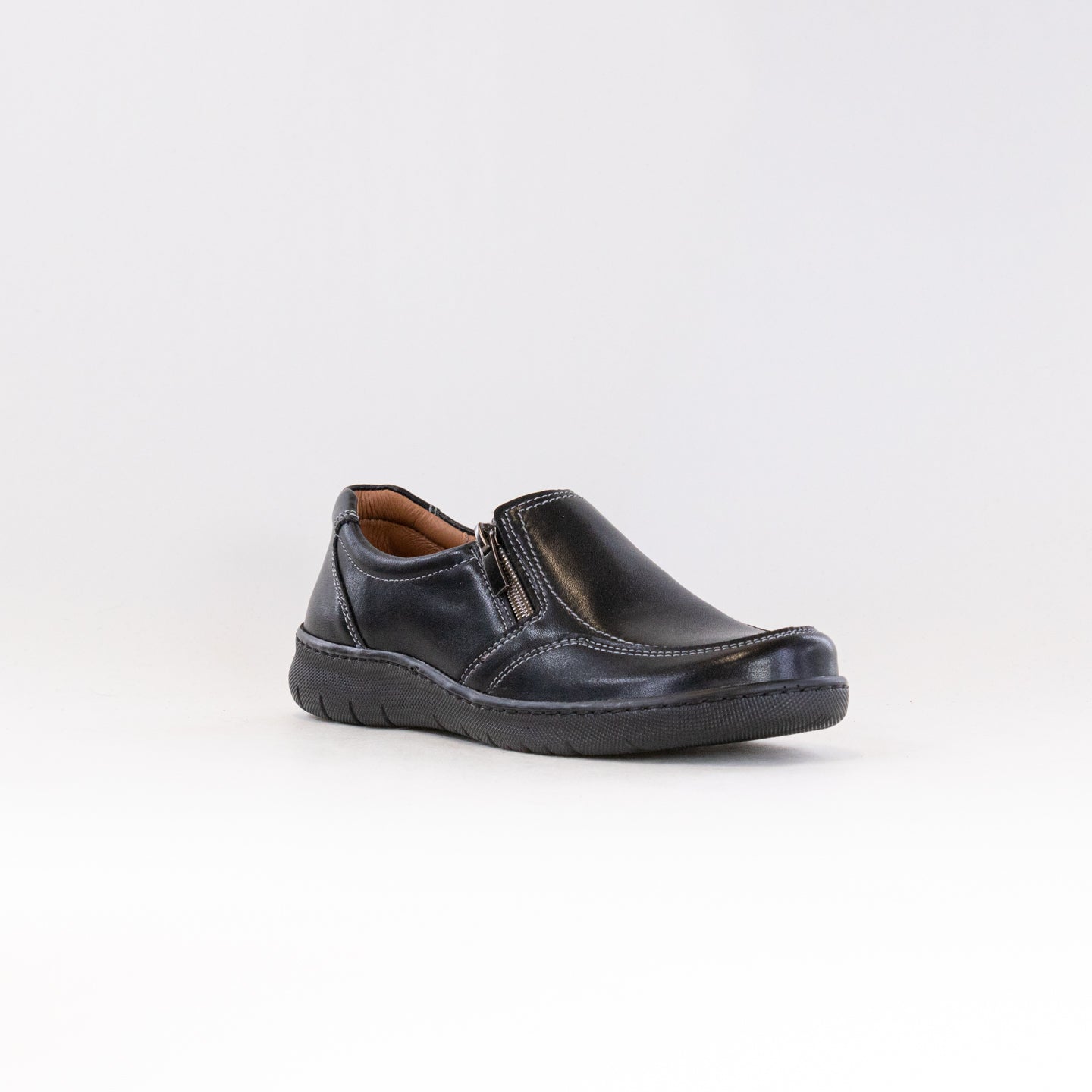 V-Italia Women's Brenda 820 Lightweight Black Leather Shoes