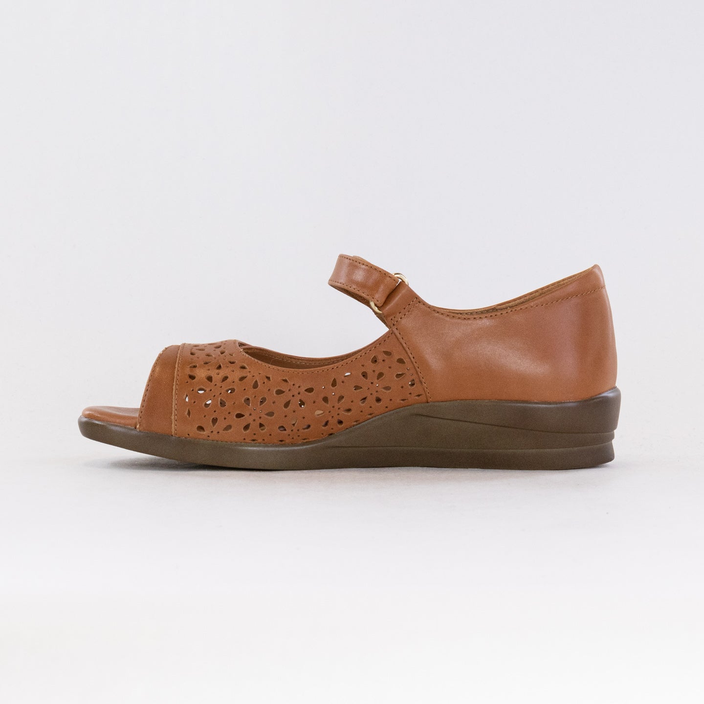 Ziera Women's Tan Leather Daffodil Summer Sandals