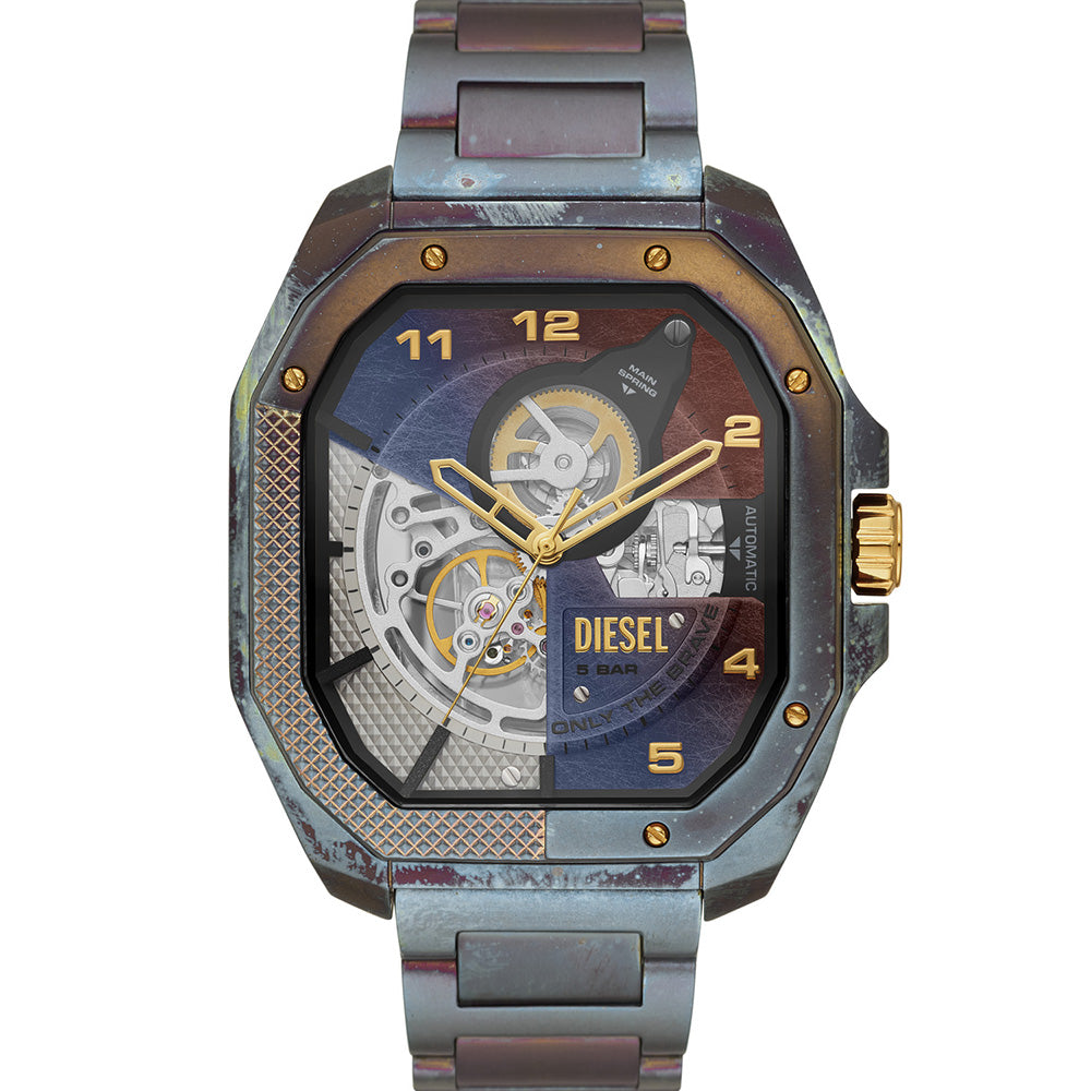 Diesel Men's Automatic Flayed Heat-Treated Stainless Steel Watch DZ7473