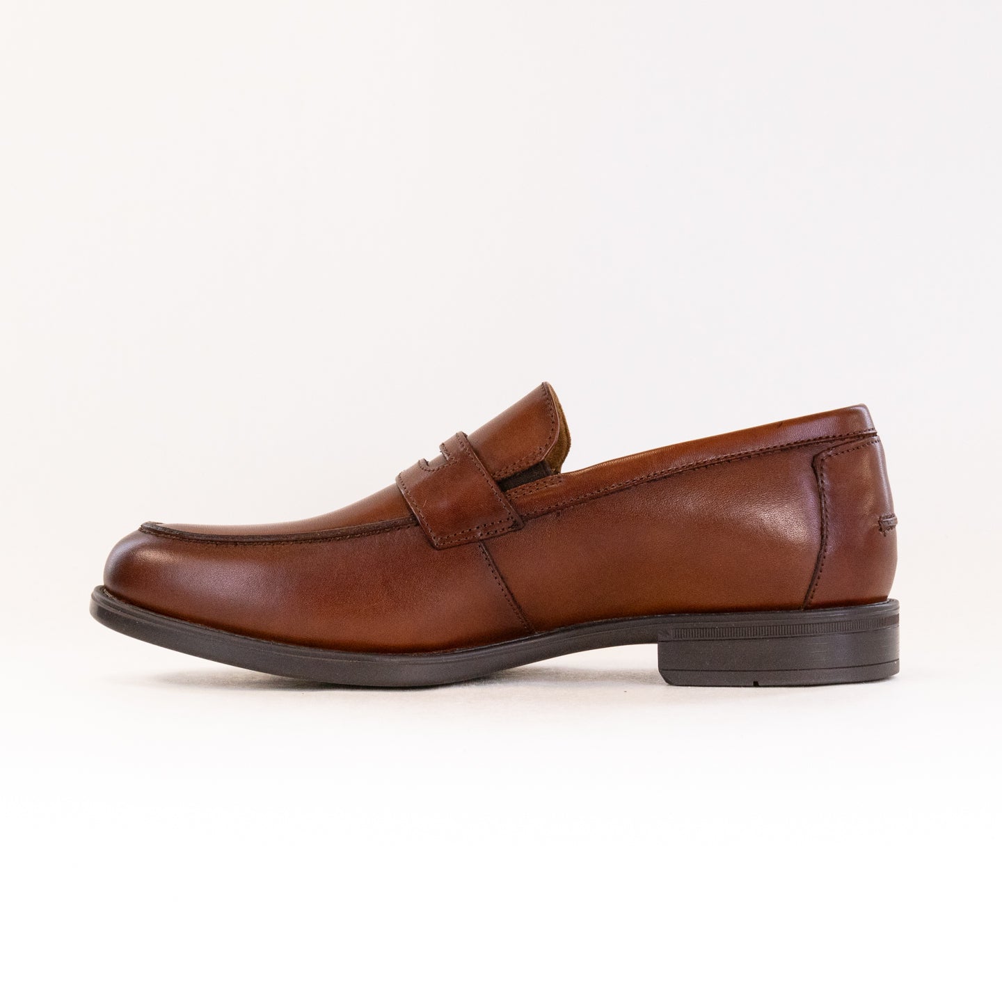 Men's Florsheim Midtown Penny Loafer in Cognac Soft Leather