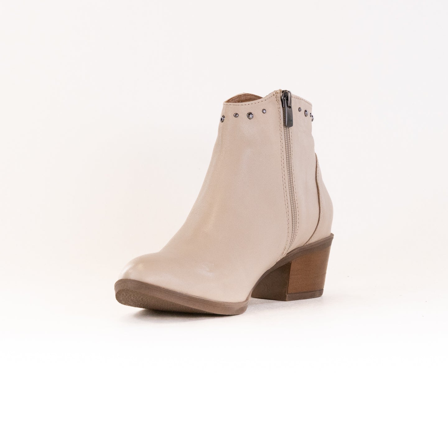 Women's Spring Step Bone Leather Wild West-Inspired Booties