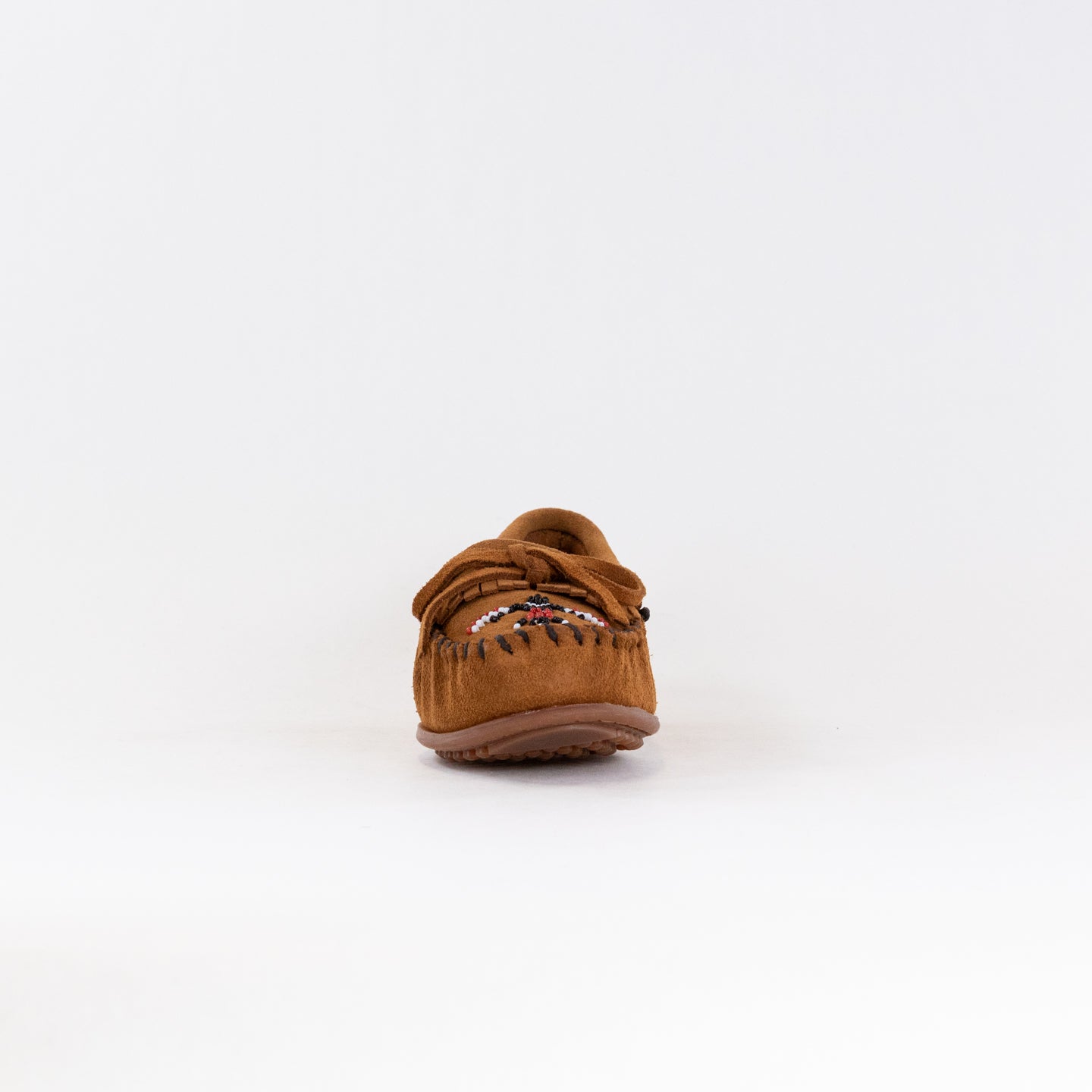 Minnetonka Women's Brown Thunderbird Animikii Wide-Sized Moccasins