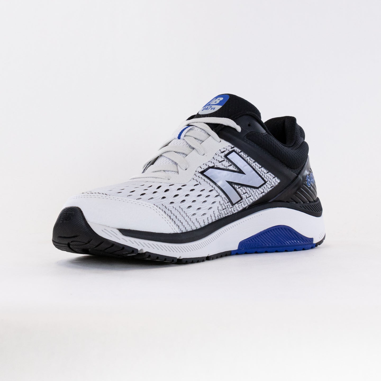 Men's New Balance 847V4 Walking Shoes in White and Blue Color Combination