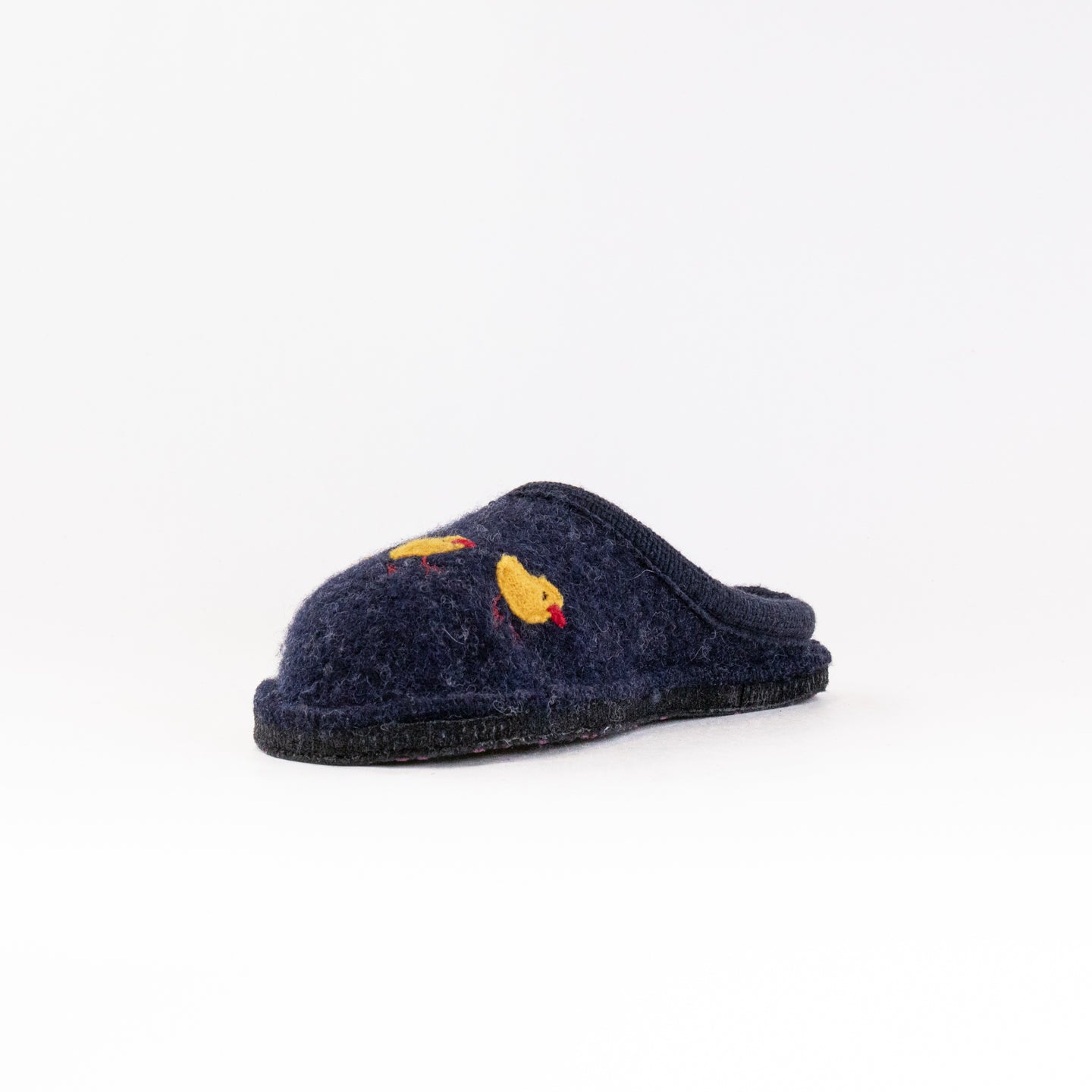 Haflinger Women's Gallina Slippers in Captain's Blue Color