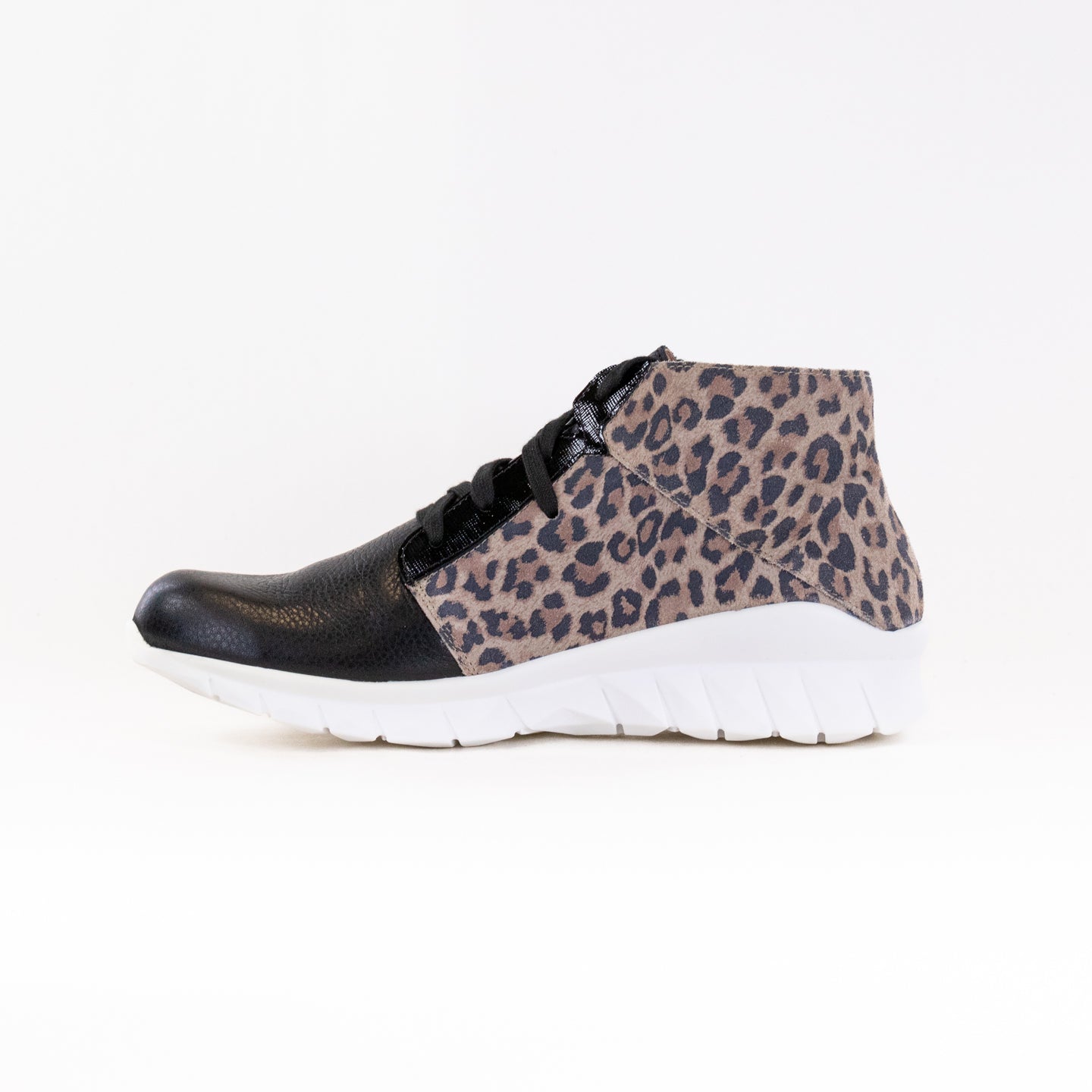 NAOT Women's Polaris Soft Black Cheetah Stylish Athletic Shoes