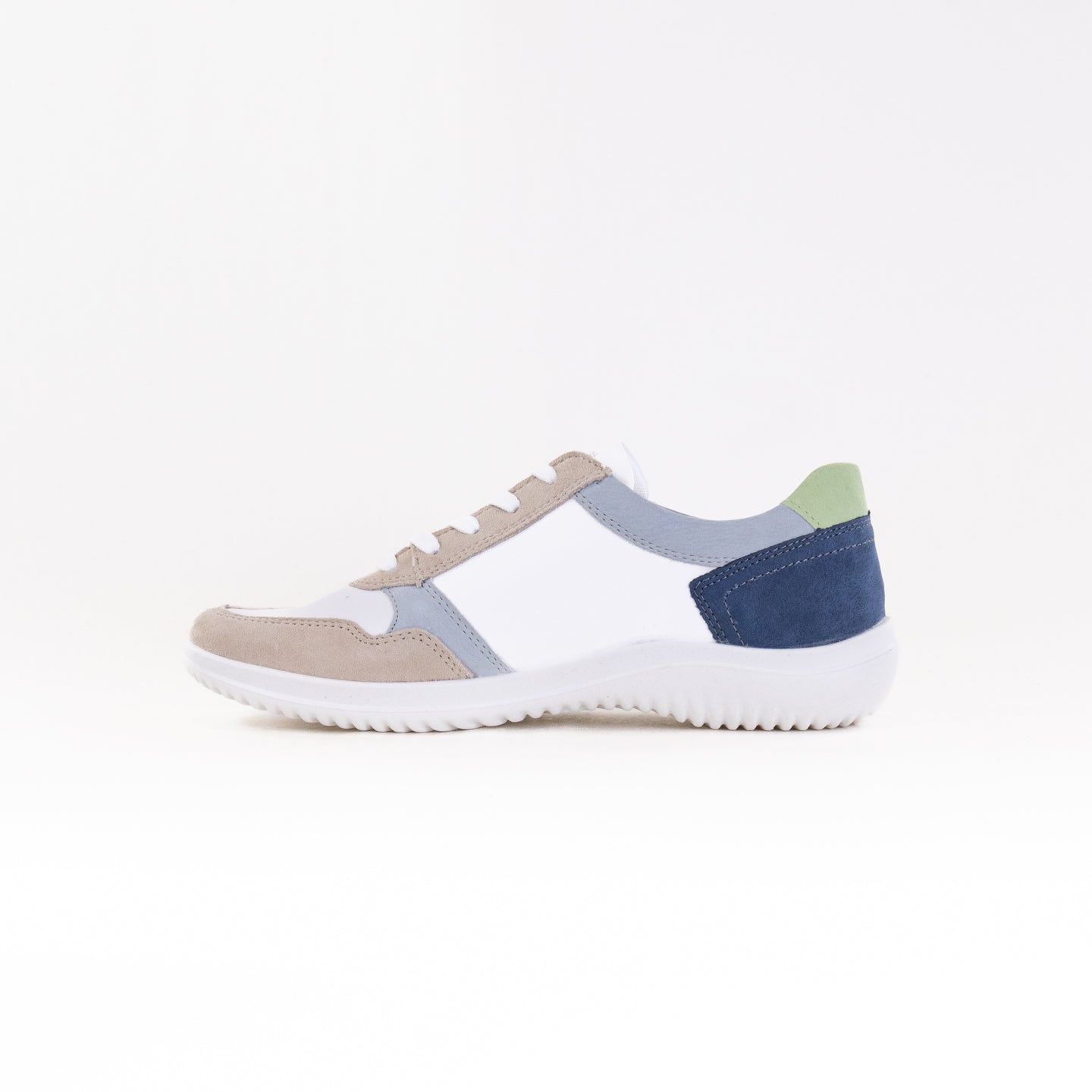 Stylish Women's Remonte Louann D1E06 Lace - Up Shoes in Iceberg, White, and Blue Color Scheme