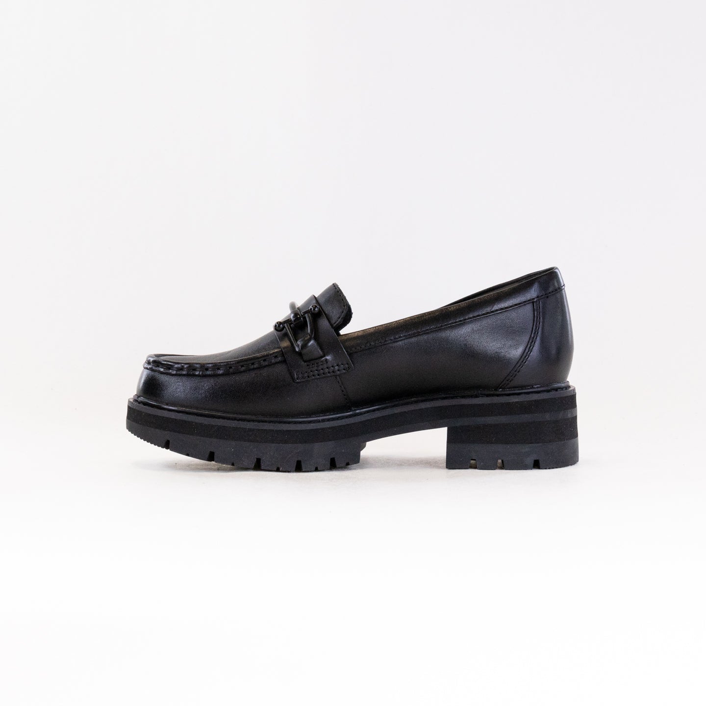 Women's Clark’s Orianna Horsebit Black Leather Loafers
