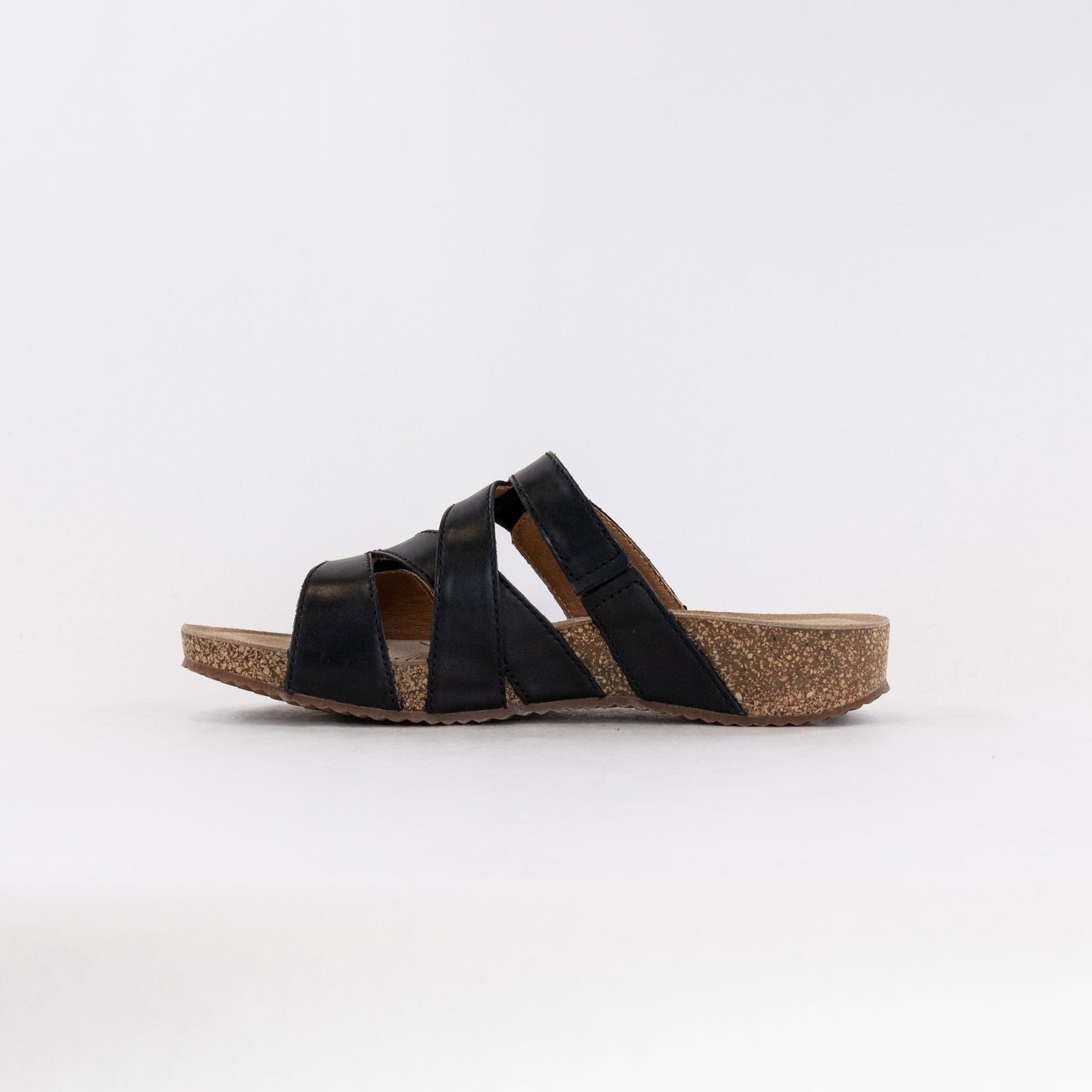 Josef Seibel Women's Stylish Black Tonga 82 Double - Adjustable Slides