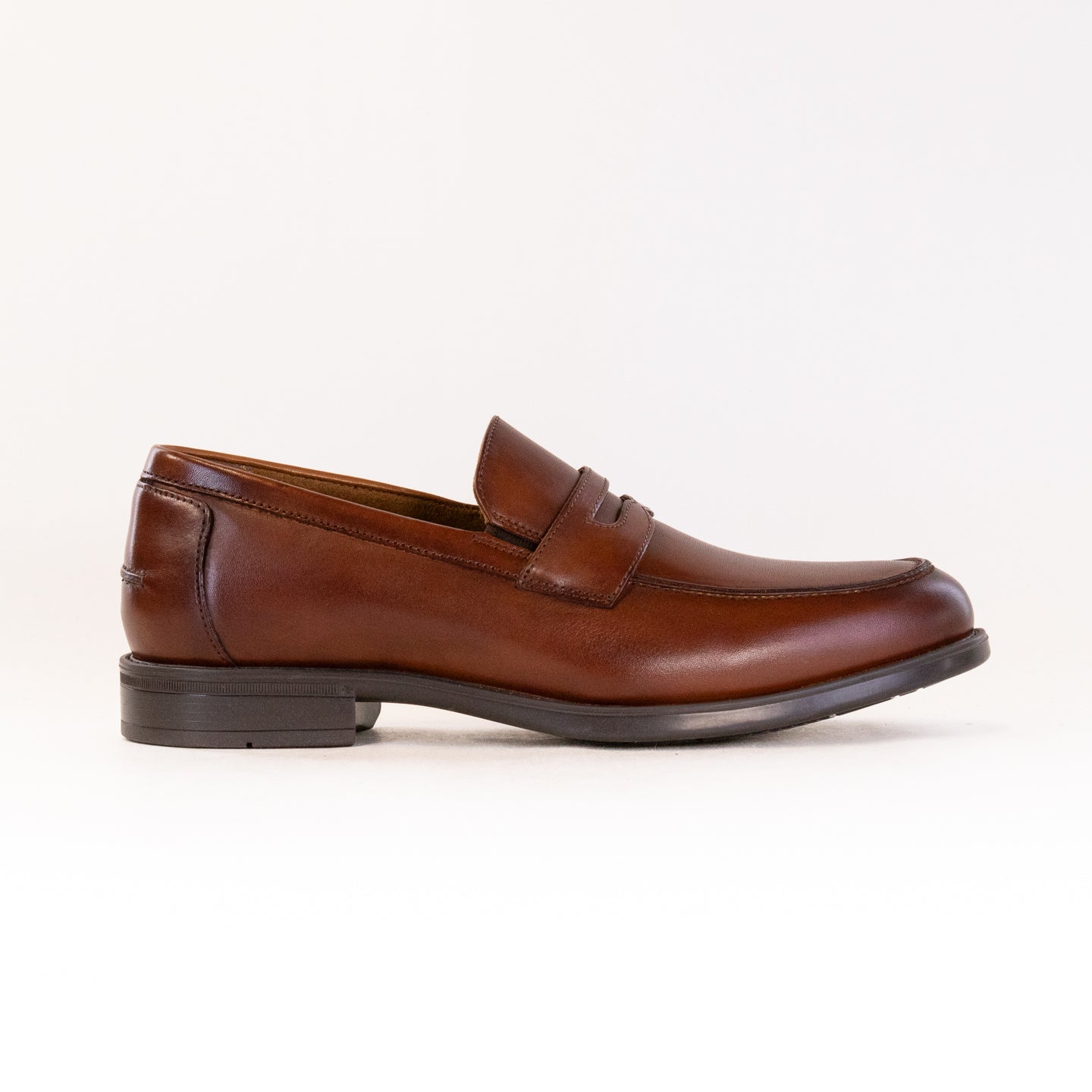 Men's Florsheim Midtown Penny Loafer in Cognac Soft Leather
