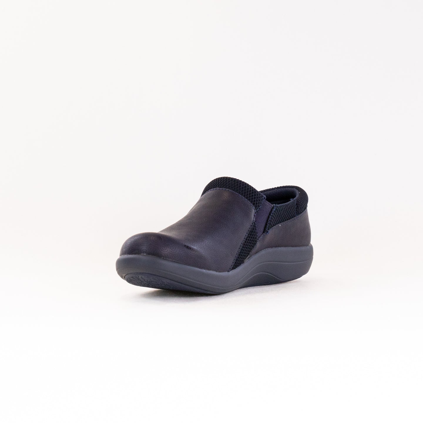 Women's Alegria Duette Slip-On Casual Vegan Shoes - Swirl Wind/Navy Color Scheme