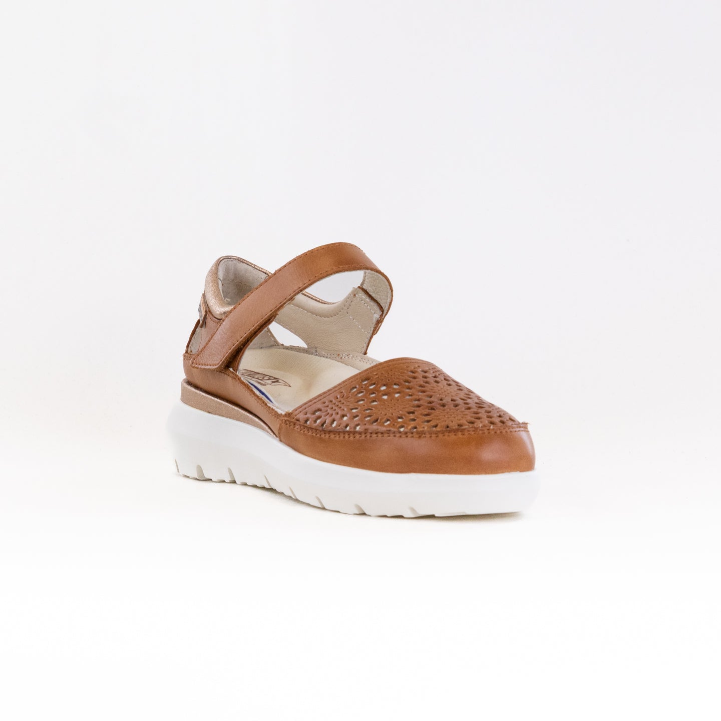 Pikolinos Women's Reuda W2A-6611C1 Brandy-Colored Leather Summer Sandals