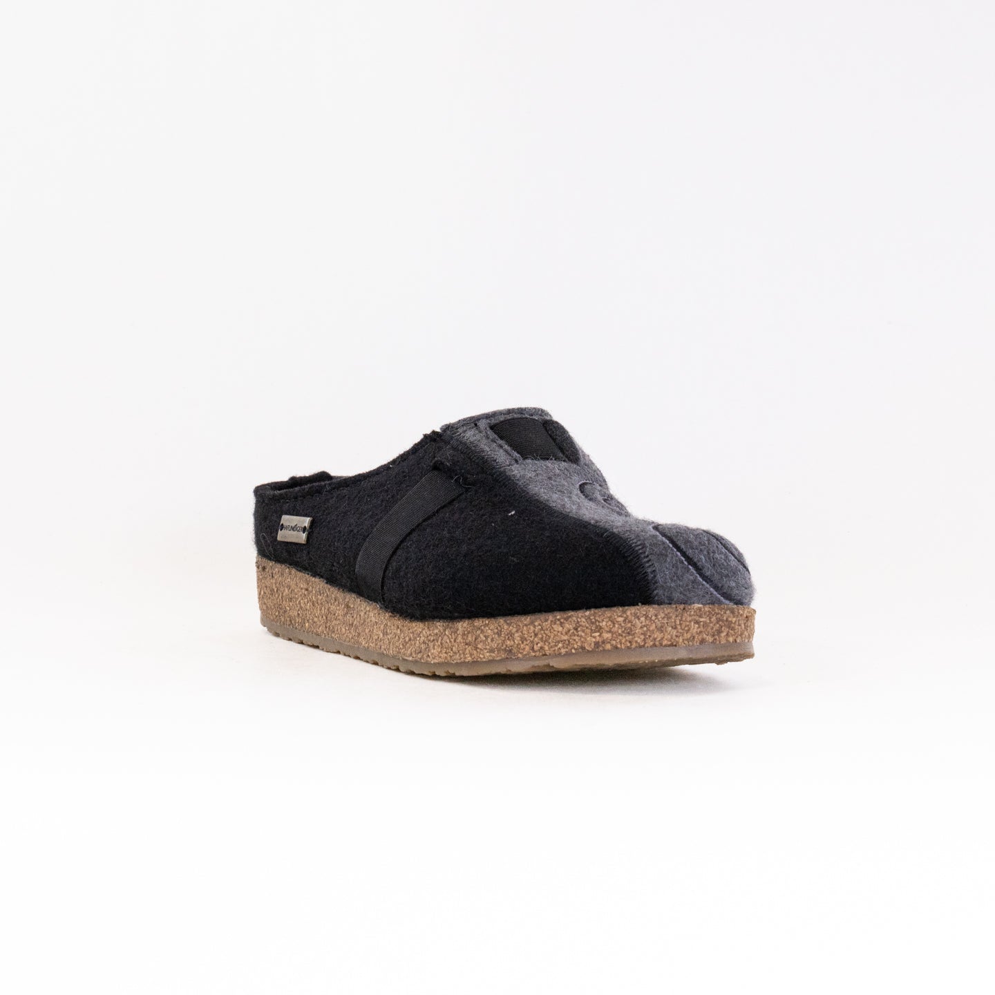 Women's Haflinger Magic Clogs in Elegant Black/Grey