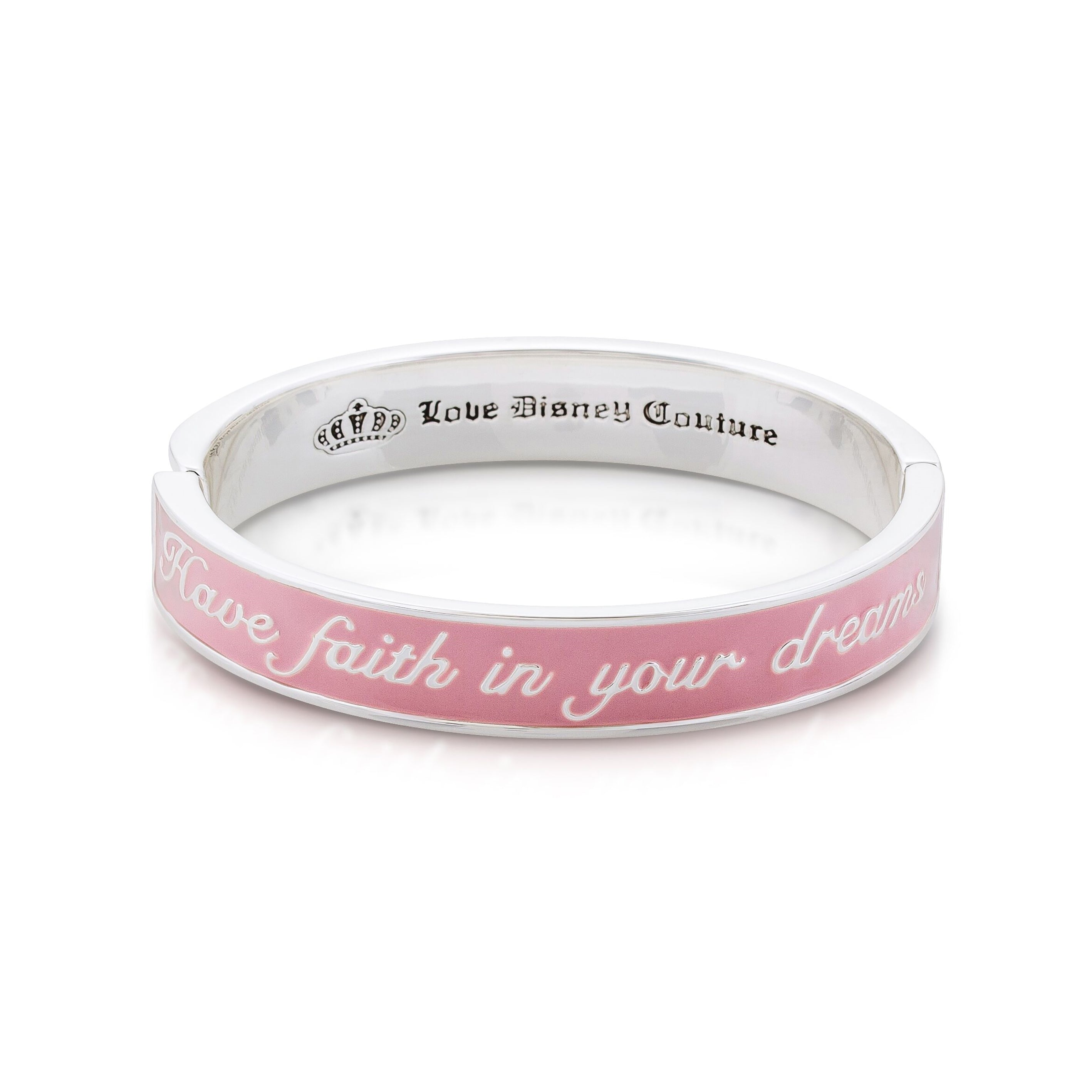 Disney Pink Cinderella Bangle - 'Trust in Your Dreams'