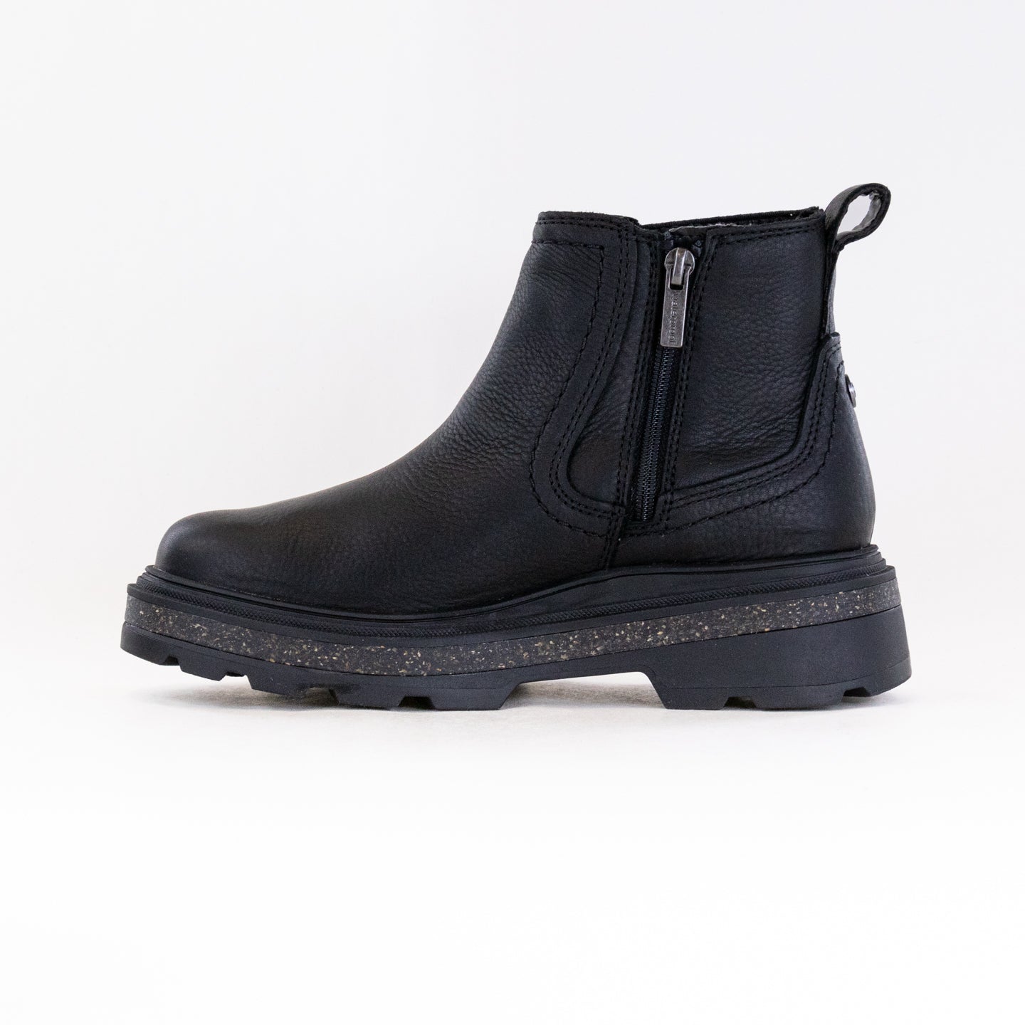 Women's Waterproof Clarks Hencroft Step Boots in Premium Black Leather