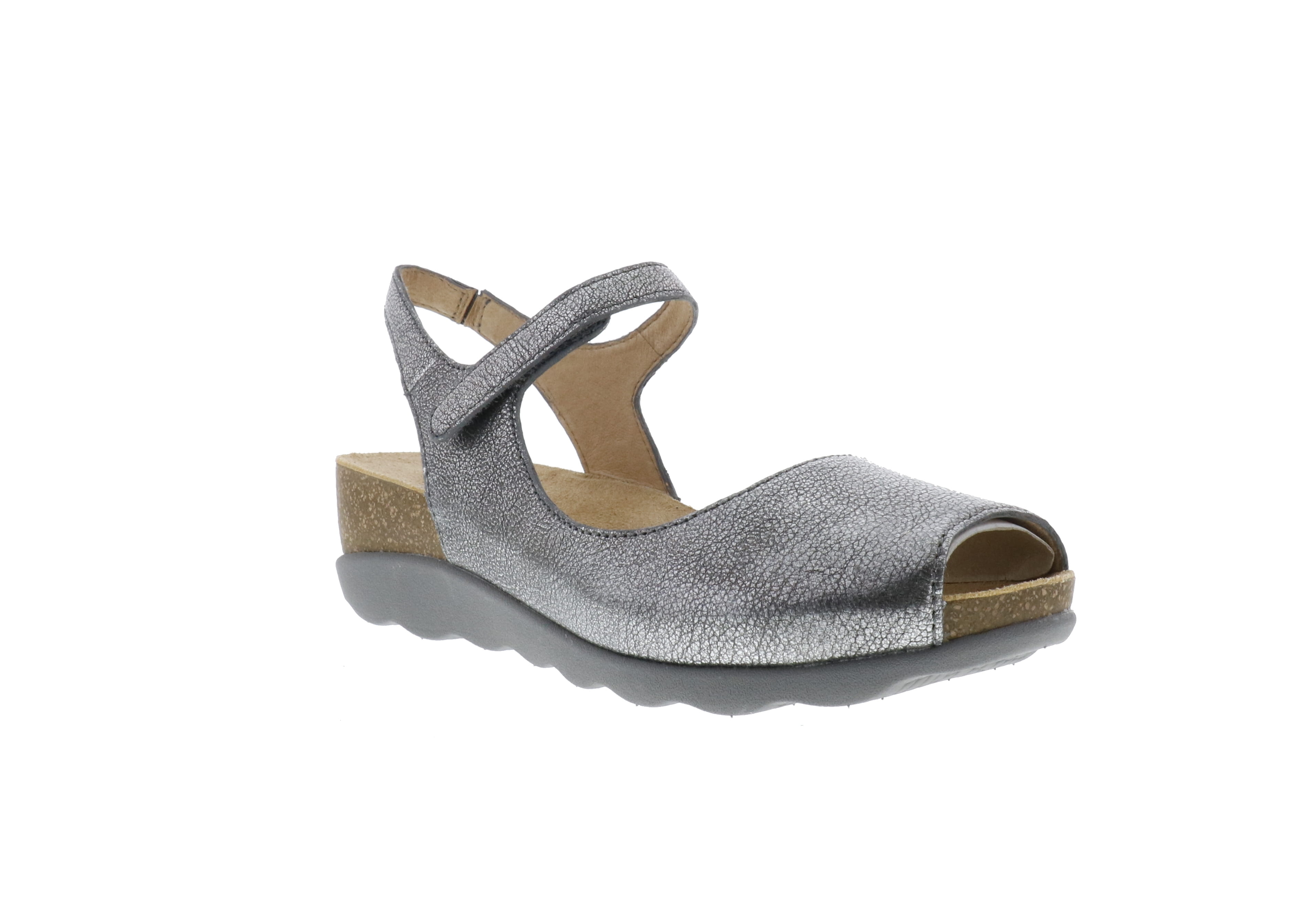 Dansko Women's Marcy Pewter Wedge Sandals - Ideal for Warm-Weather Events
