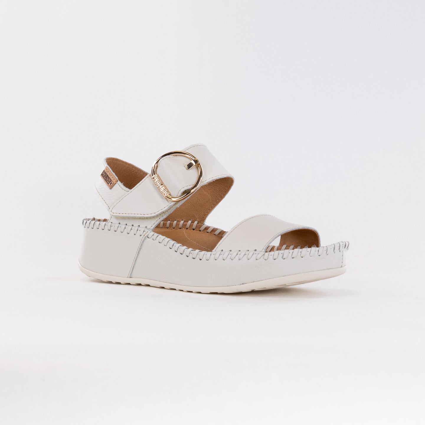 Pikolinos Women's Marina W1C-0709C1 Nata Calfskin Leather Sandals