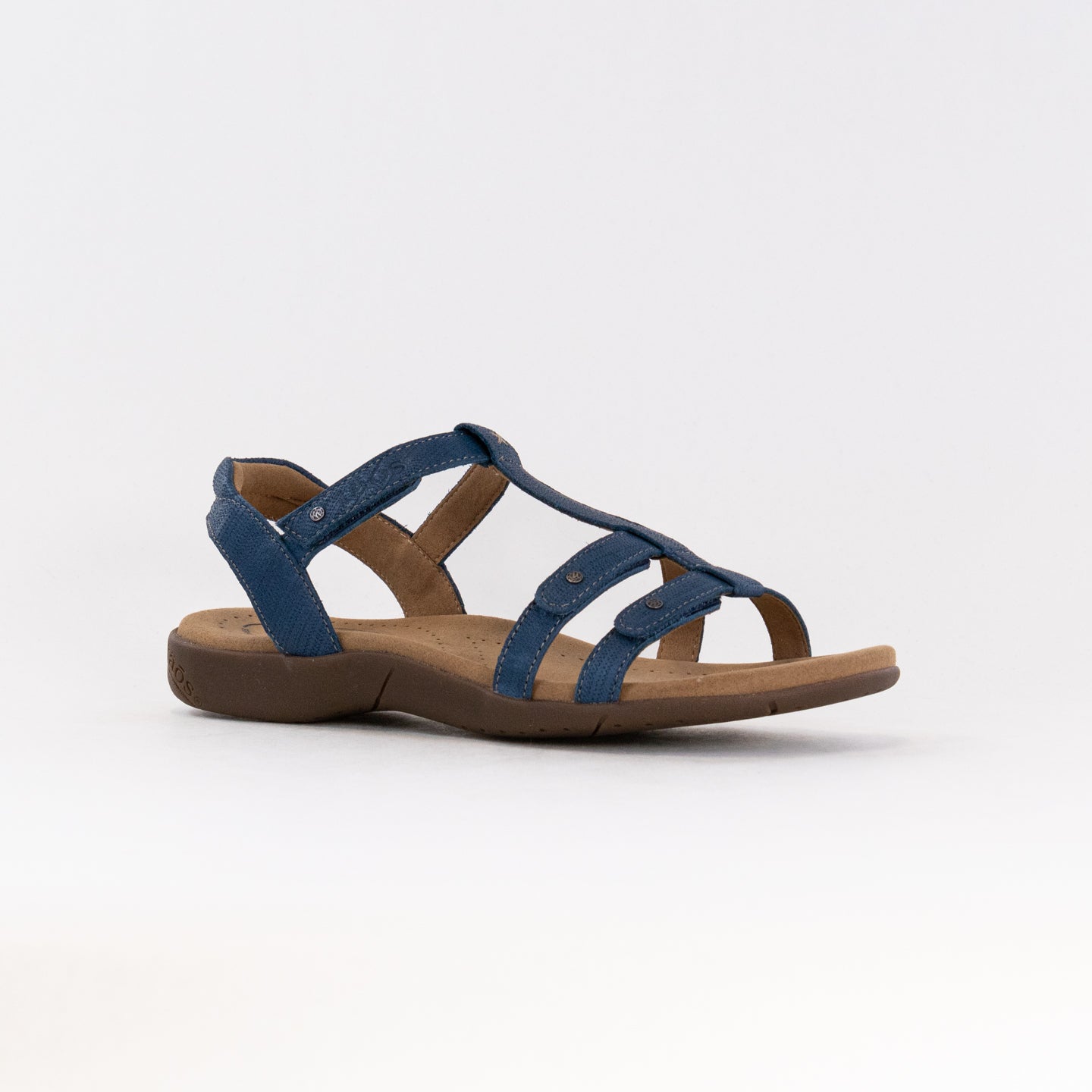 Blue Embossed Taos Trophy 2 Women's Leather Sandals
