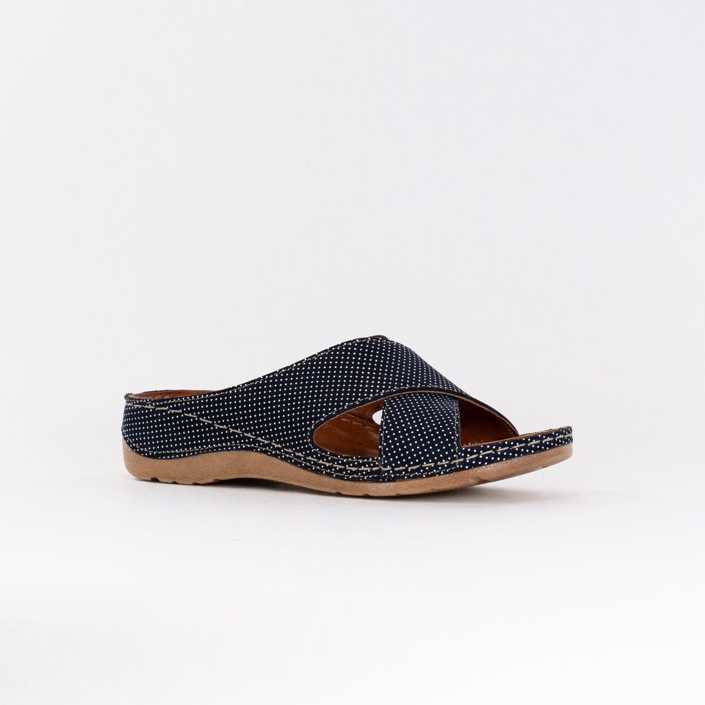V-Italia Women's Genevieve 869 Comfortable Sandals - Blue Multi