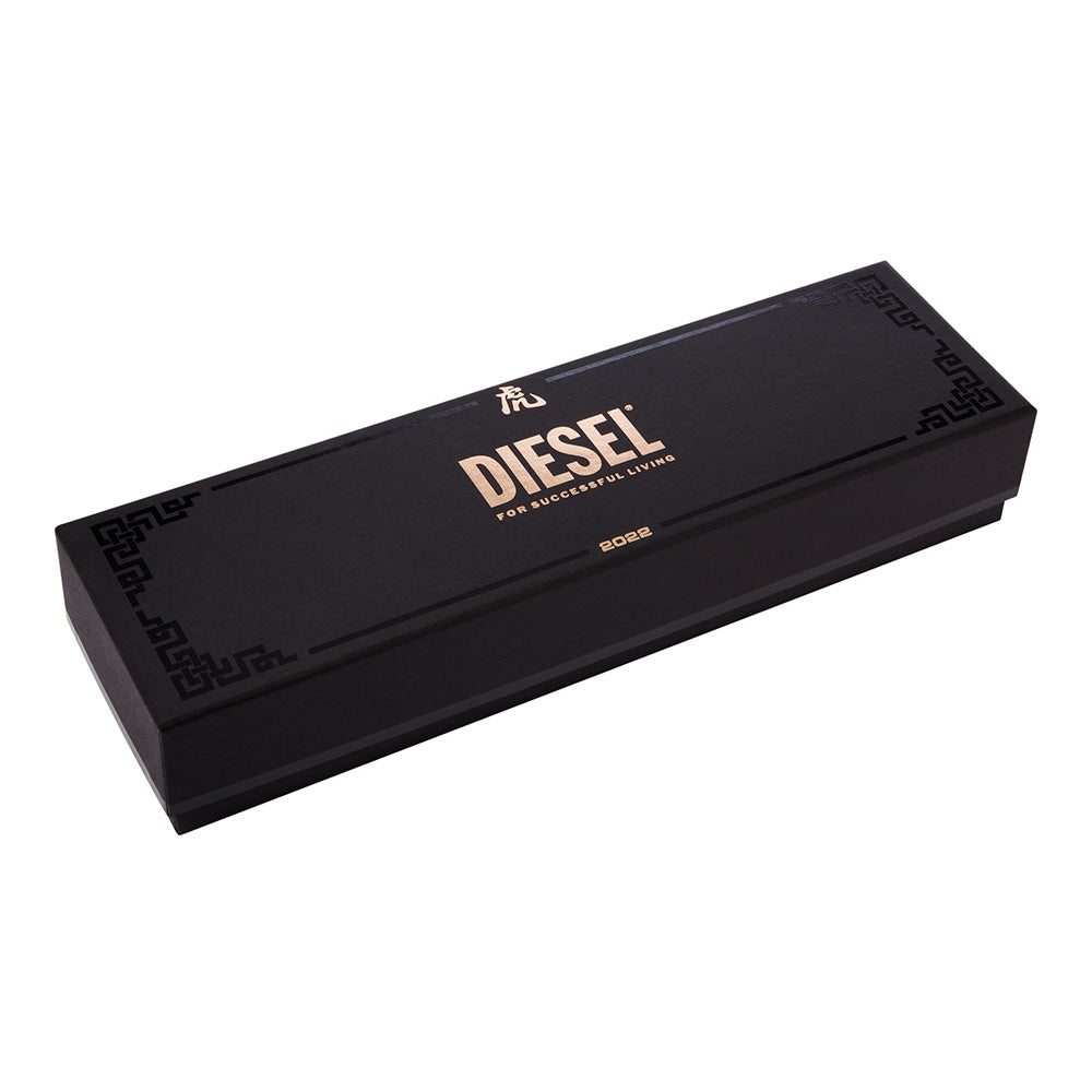 Diesel DZ4618 Black Nylon Framed Limited - Edition Watch with Gold & Red Accents