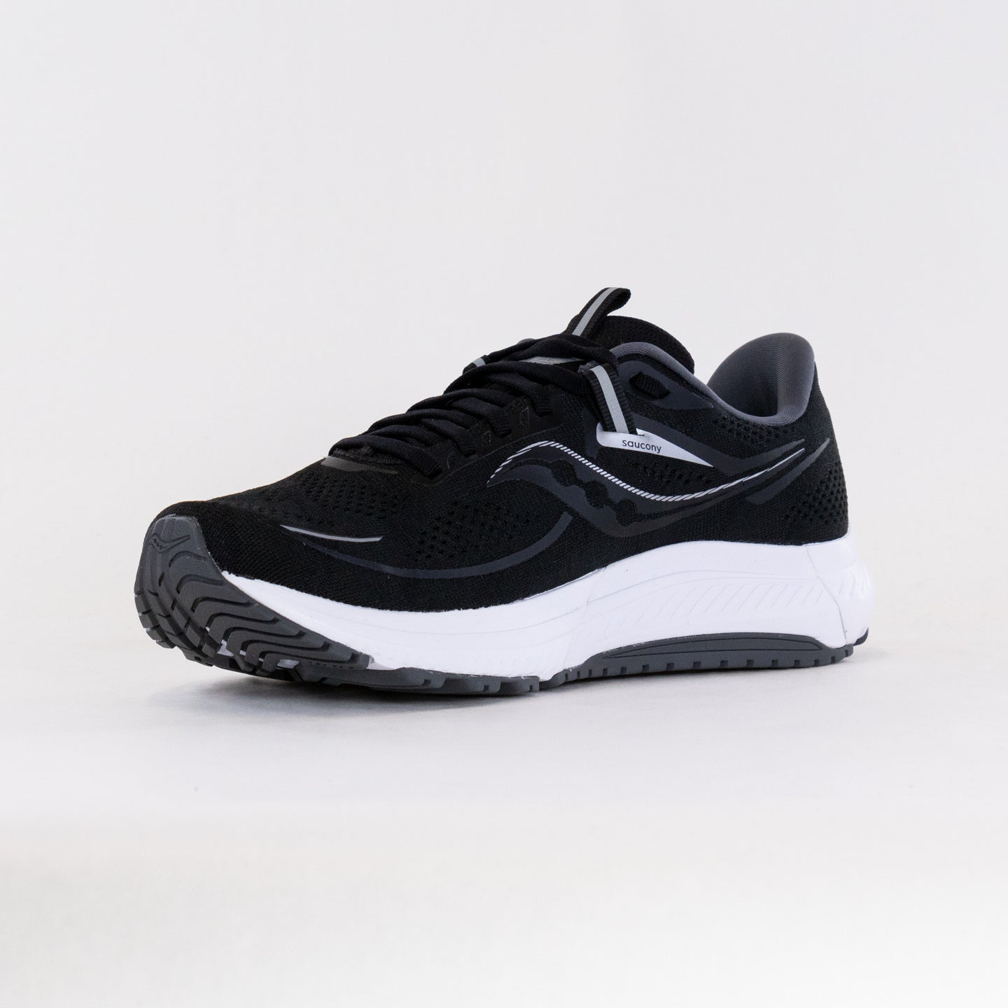 Saucony Men's Omni 21 Running Shoes - Black and White Color Combination