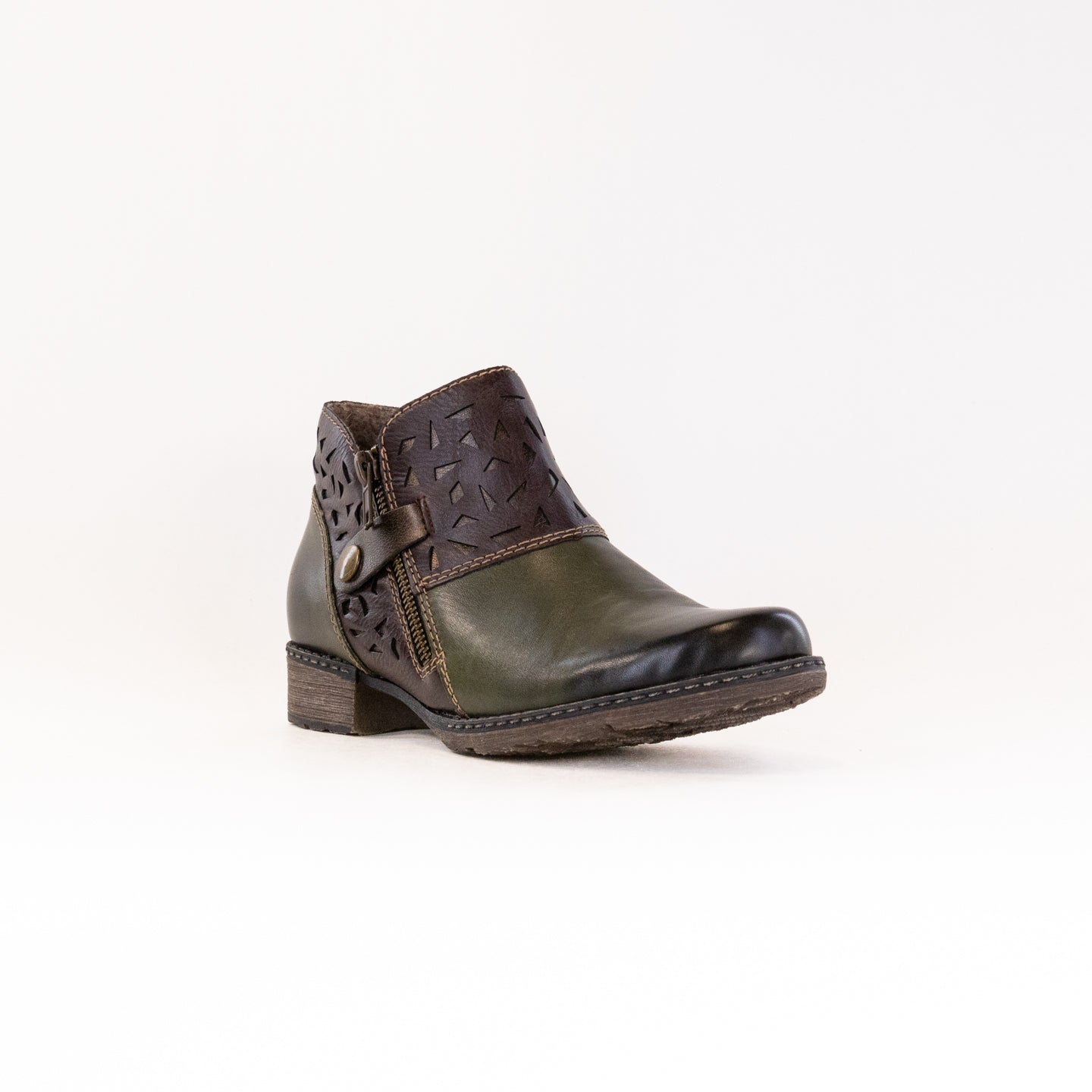 Women's Green Multi - Leather Remonte D4360 - 54 Stylish Boots