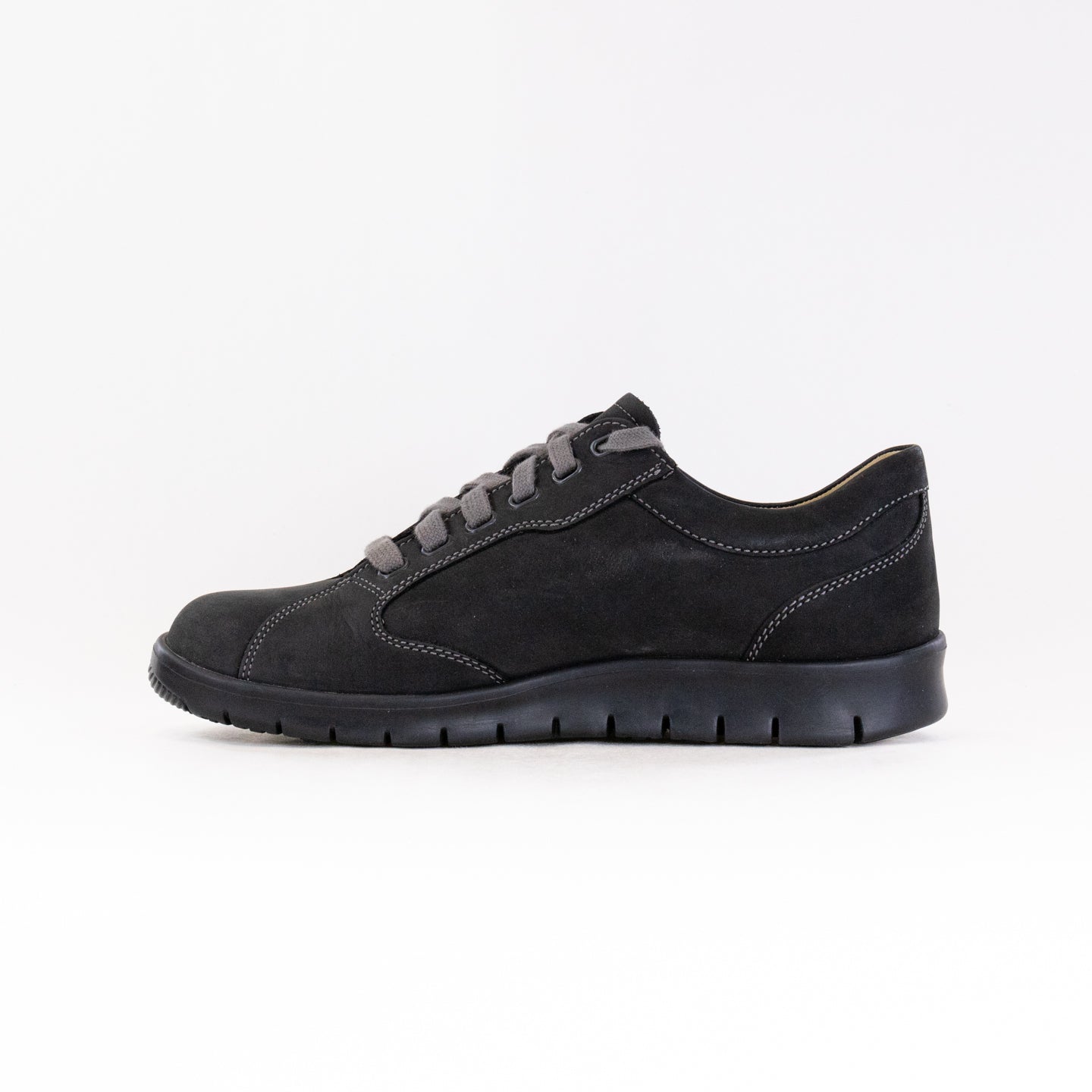 Men's Finn Comfort Chennai Black Leather Lace - Up Shoes