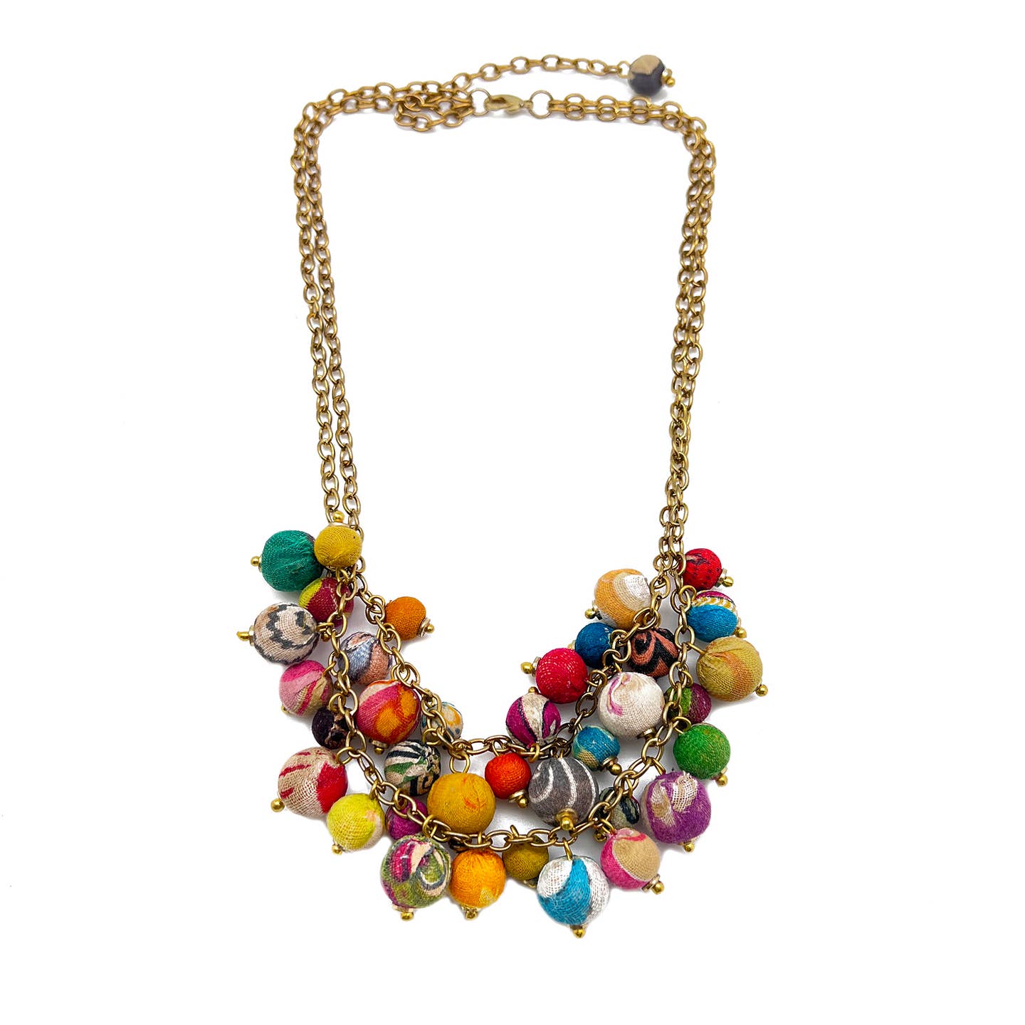 Aasha Sustainable Clustered Layers Bib Style Necklace - A Symbol of Hope