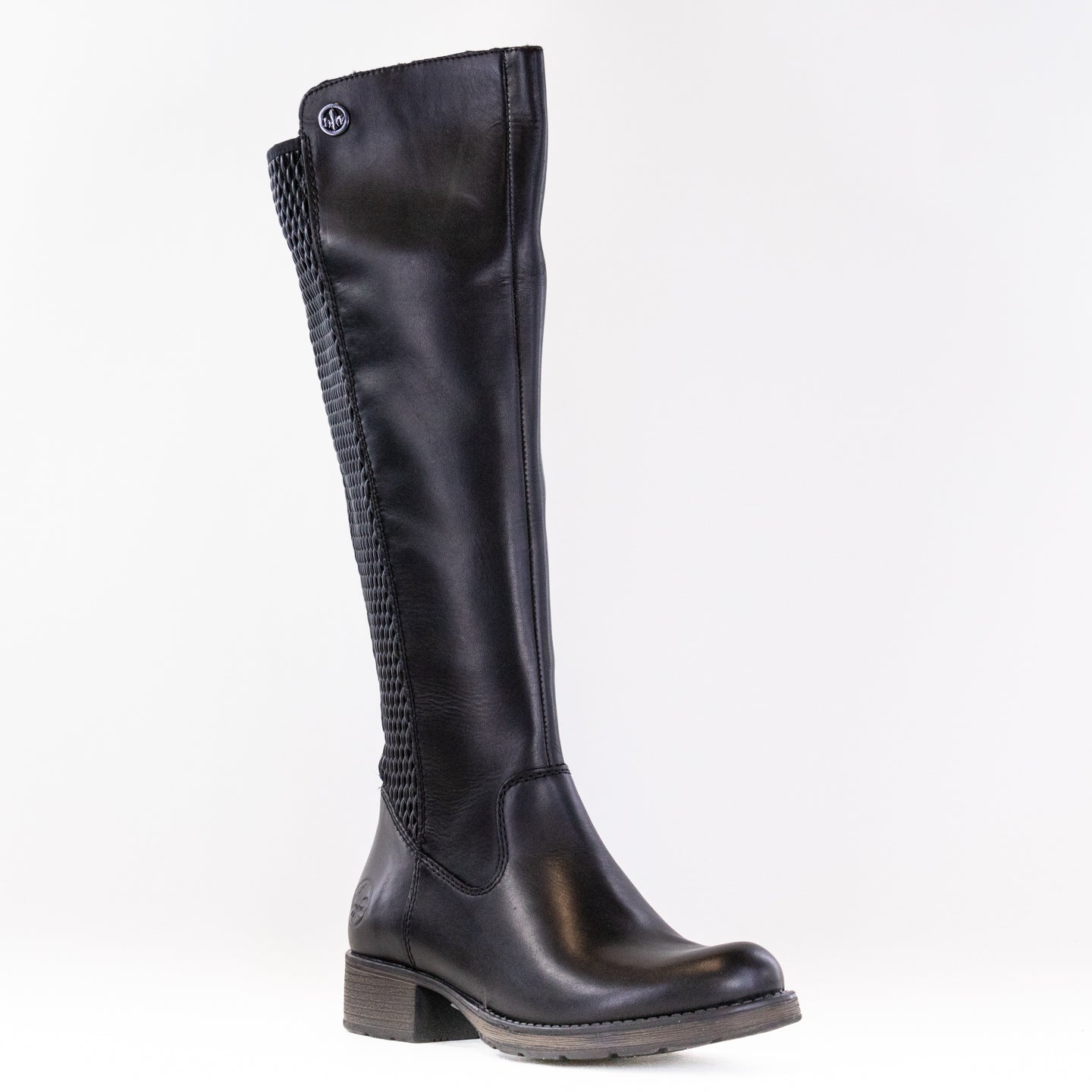 Rieker Women's Z9591 Faith 91 Black Riding Boots