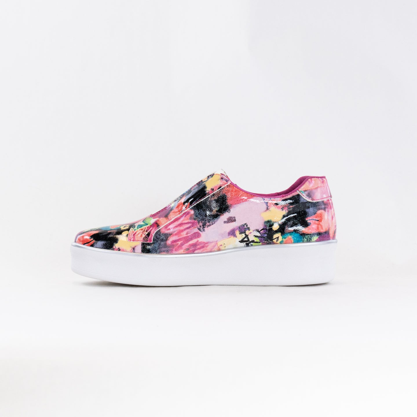 Women's Pink Mix Ziera Zikta Leather Casual Sneakers