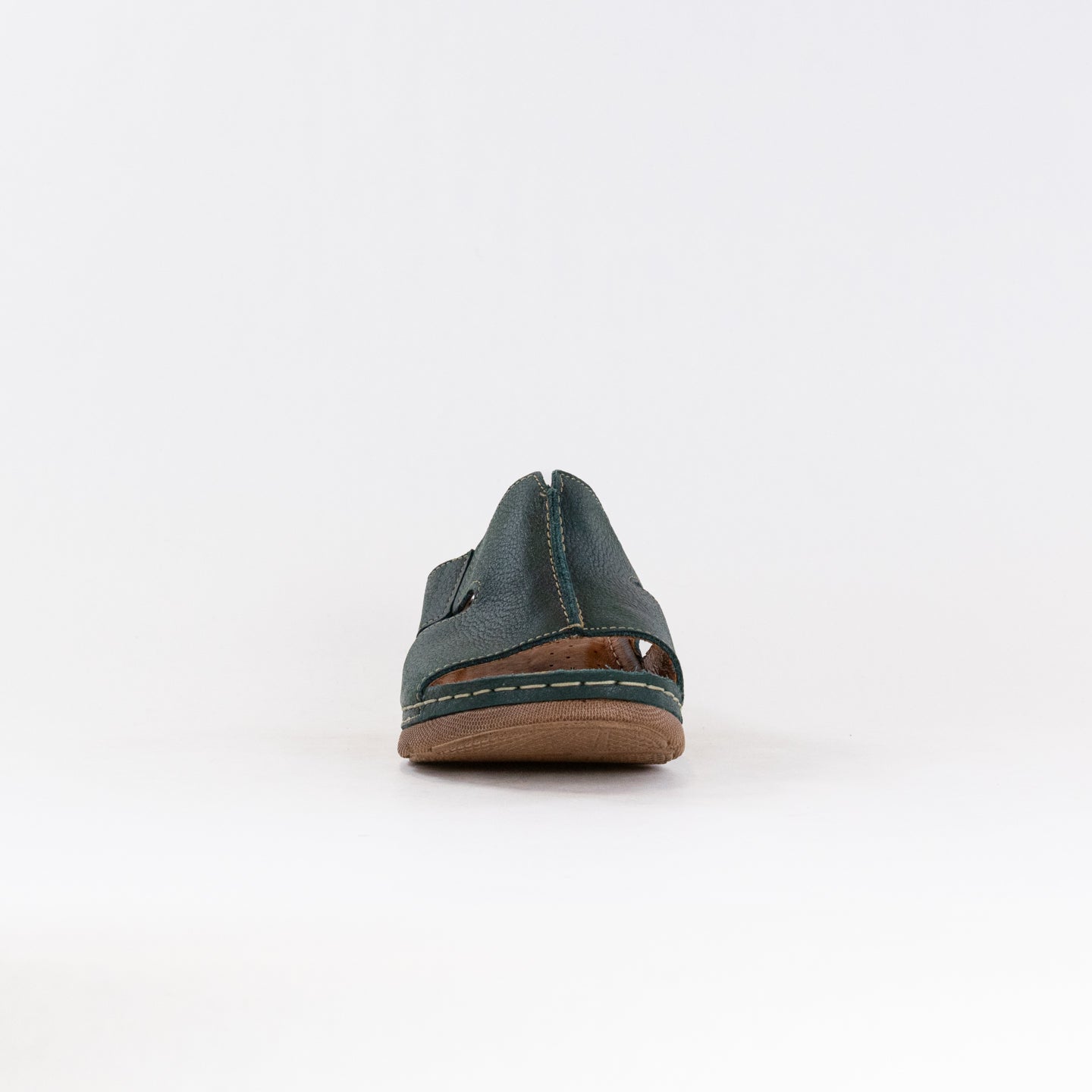 V-Italia Women's 925 Sandals Crafted from Green Leather