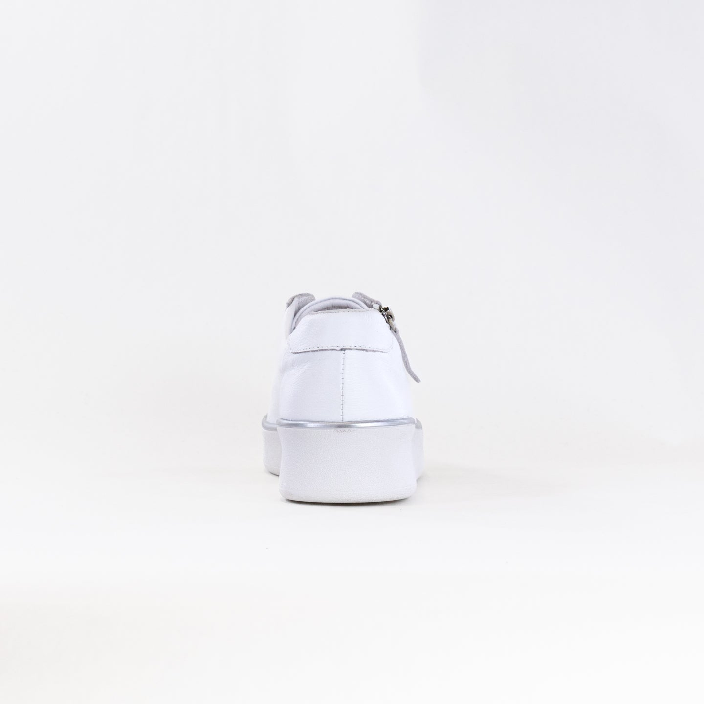 Women's White Leather Casual Orthotic-Friendly Ziera Zikta Sneakers