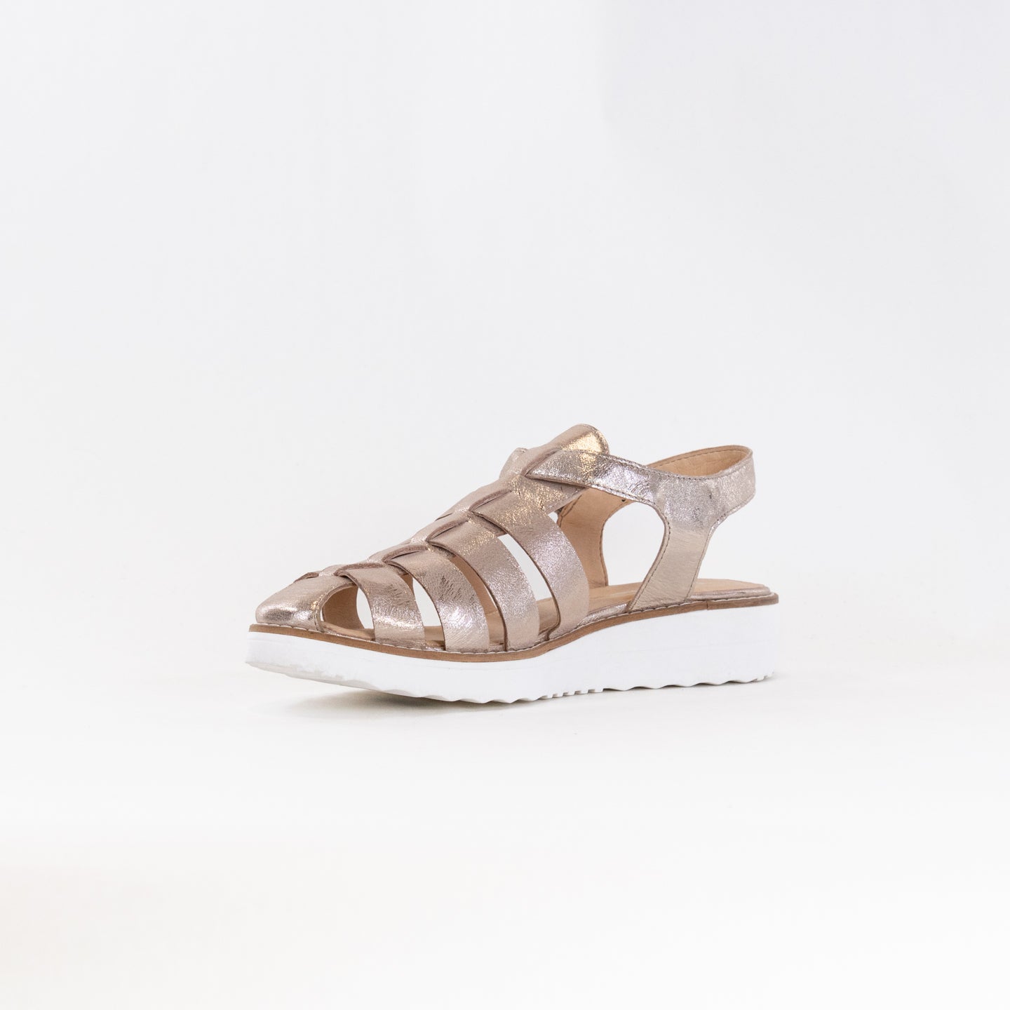 Django And Juliette Women's Oblight Platino Scratch-Resistant Leather Shoes