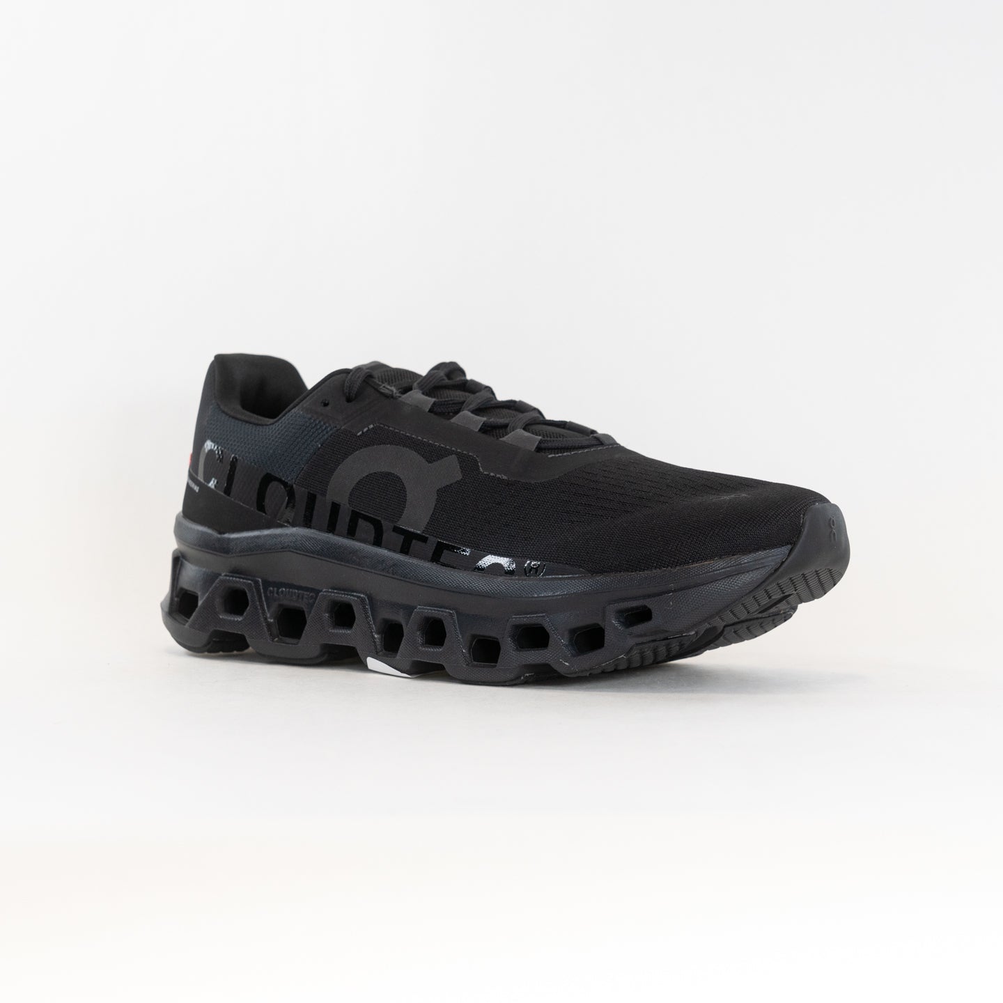 Men's On Cloudmonster Running Shoes - All Black Color