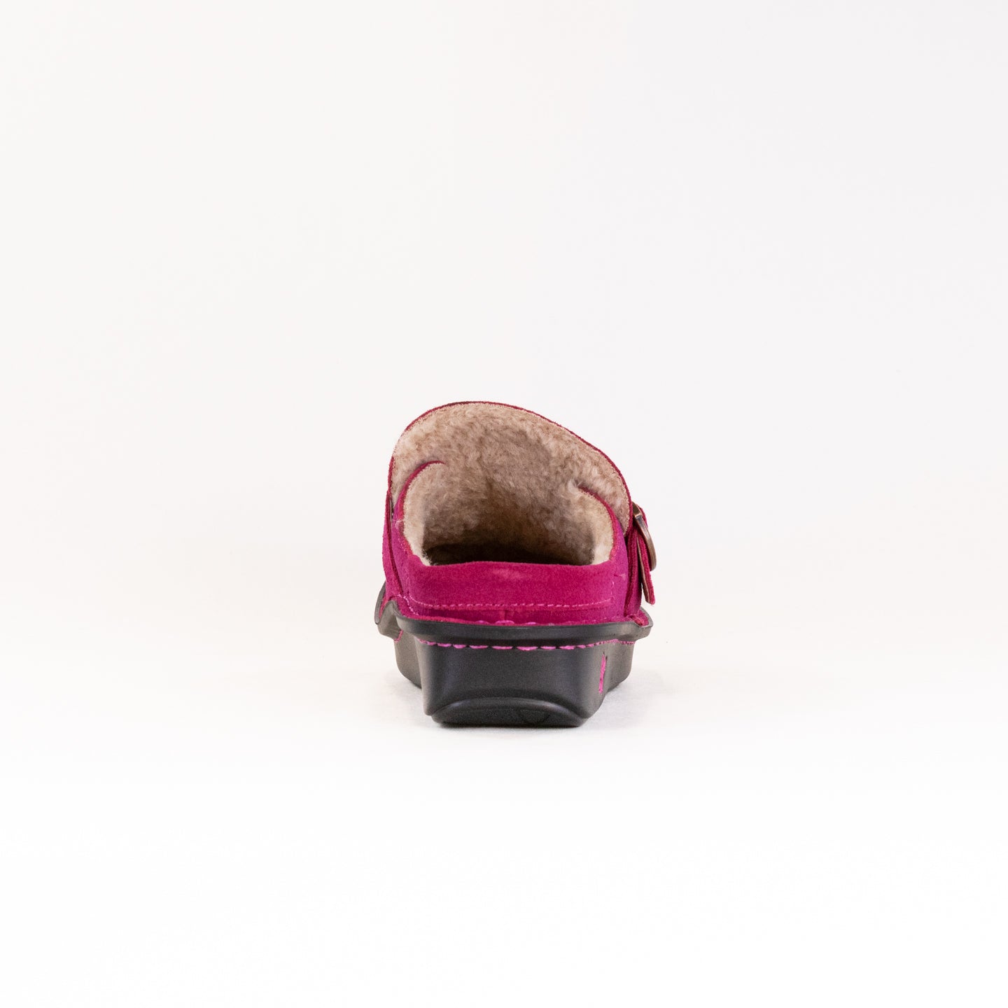 Women's Alegria Brigid Sherpa Clogs in Magenta Color