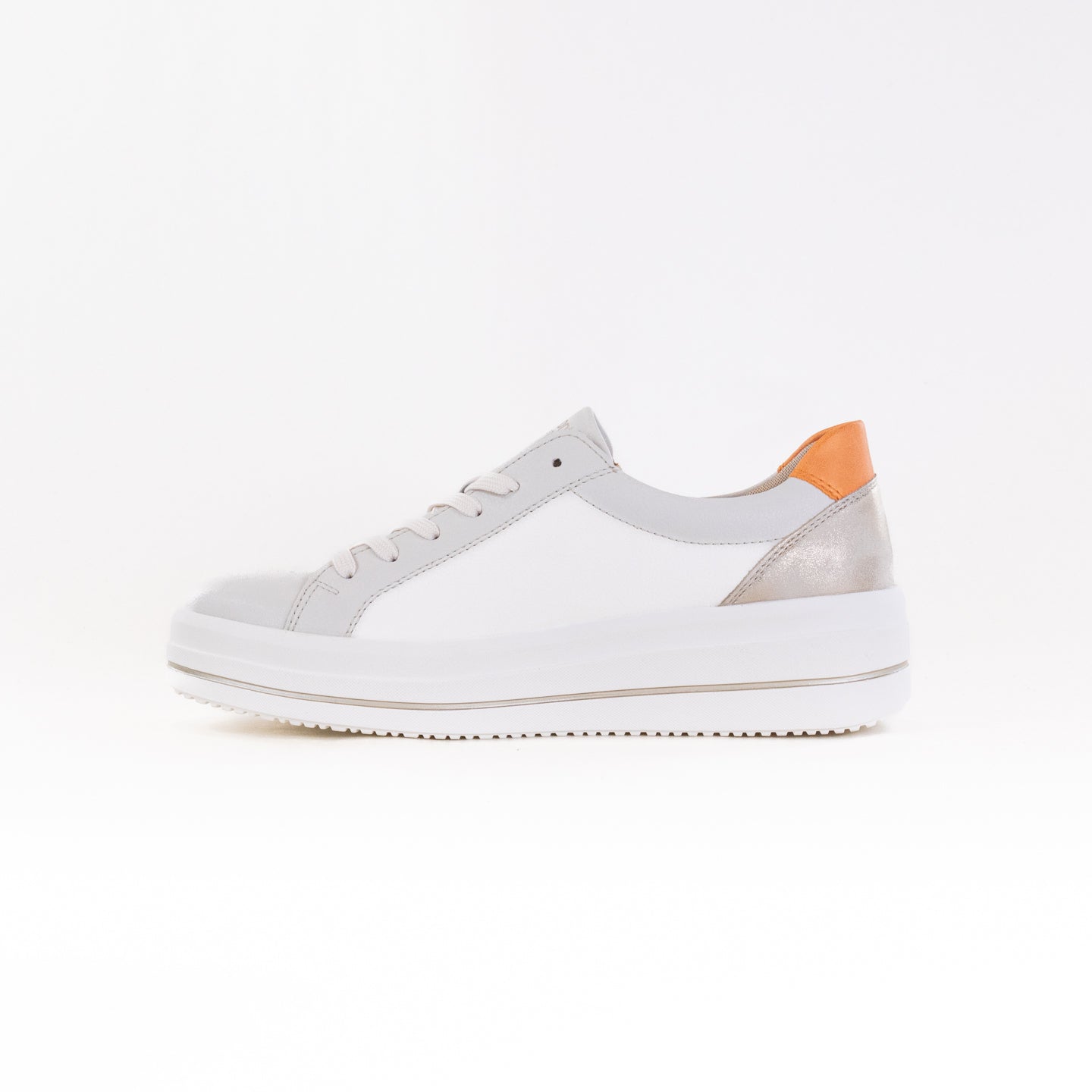 Julika Remonte D1C01 Women's Off-White Low-Top Leather Sneakers